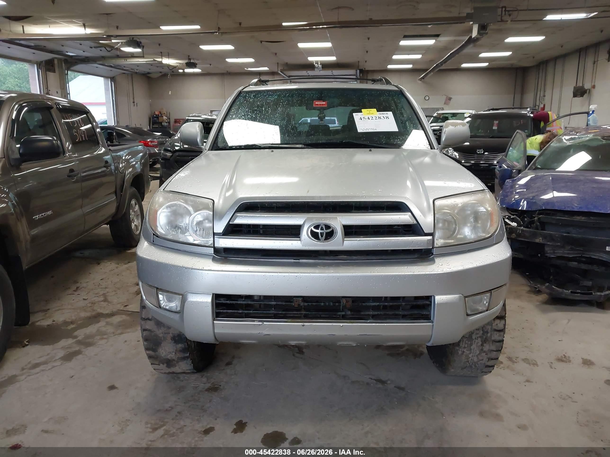 2005 Toyota 4runner Limited V6 Silver vin: JTEBU17R950066959