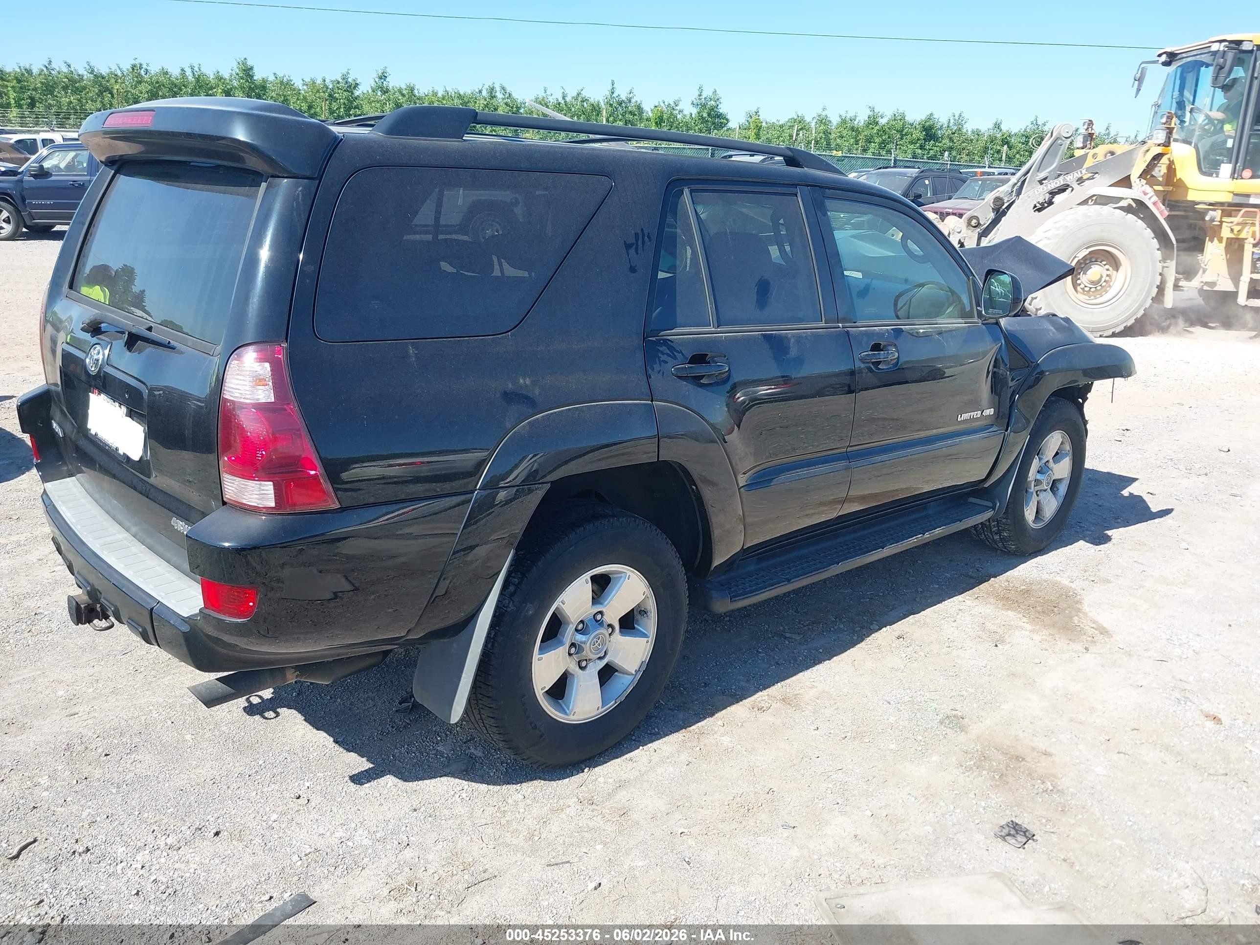2005 Toyota 4runner Limited V6 Black vin: JTEBU17R950070591