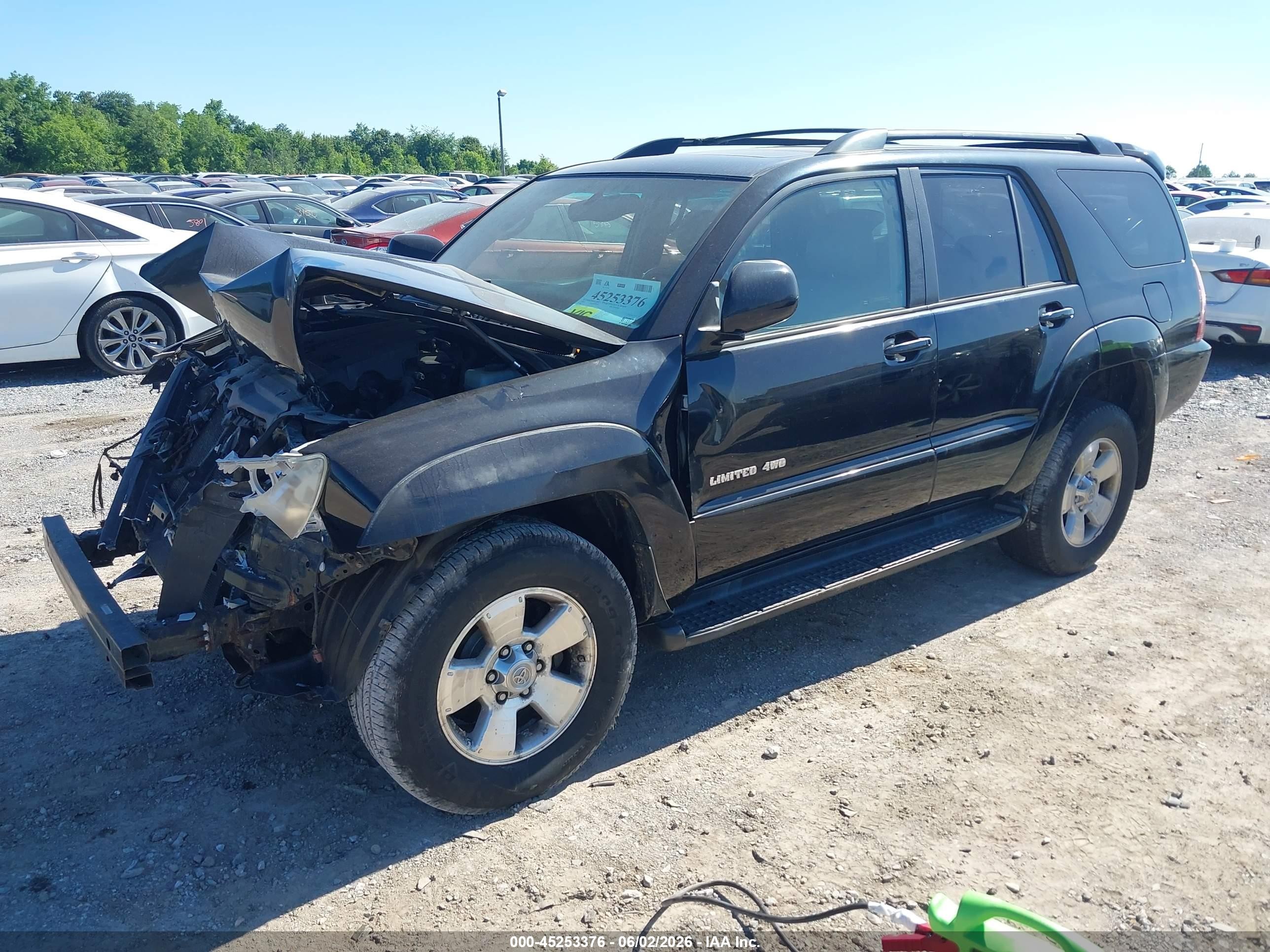 2005 Toyota 4runner Limited V6 Black vin: JTEBU17R950070591