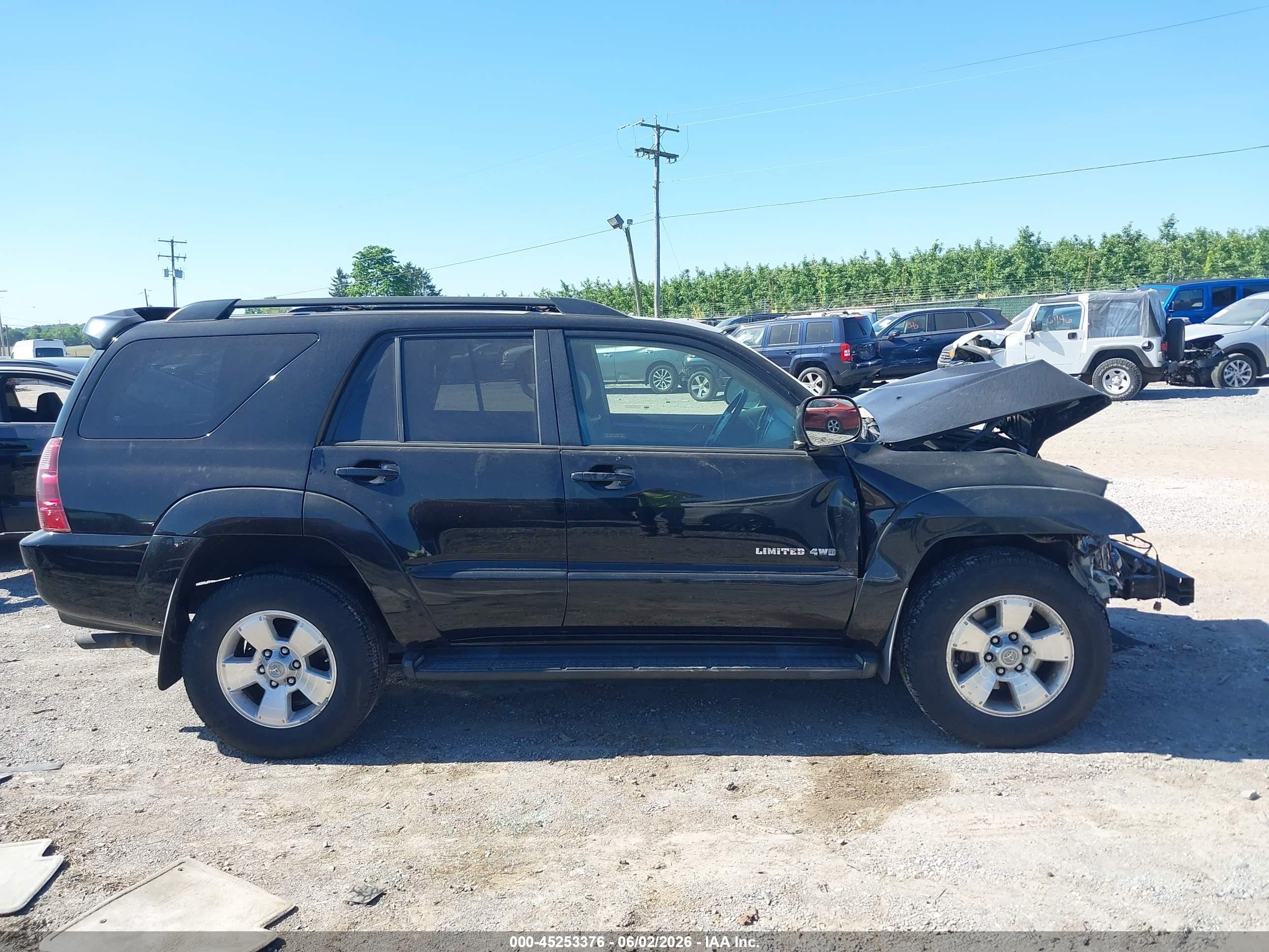 2005 Toyota 4runner Limited V6 Black vin: JTEBU17R950070591