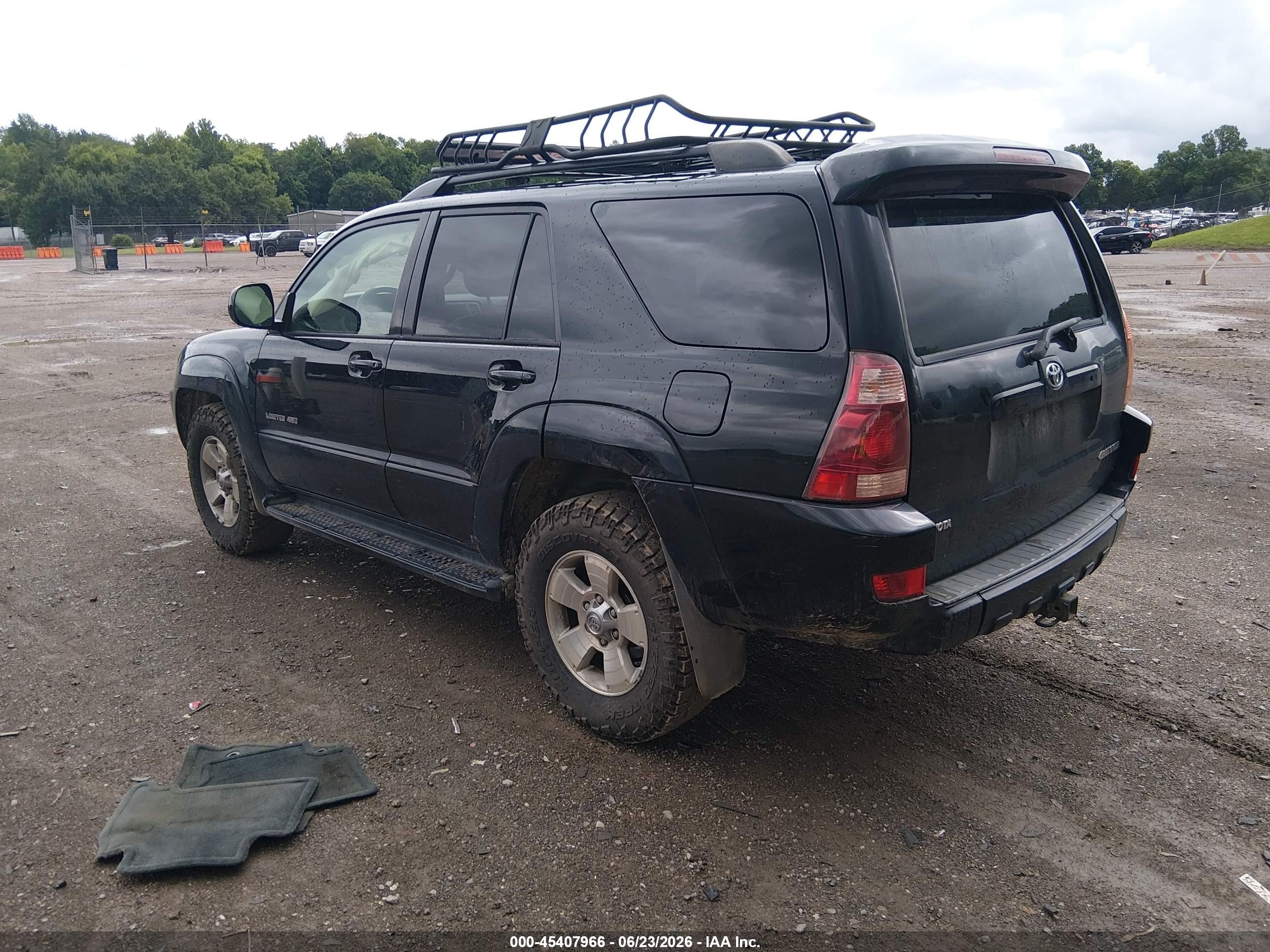 2005 Toyota 4runner Limited V6 Black vin: JTEBU17R950073166