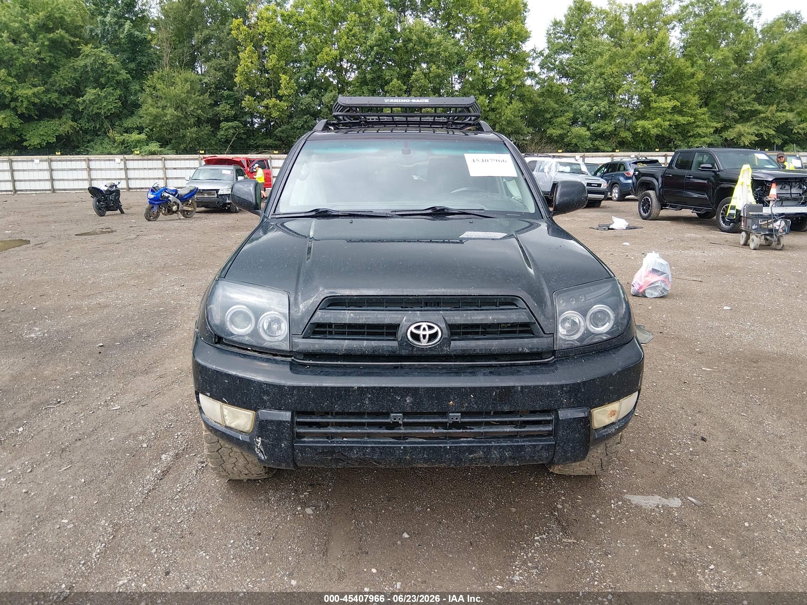 2005 Toyota 4runner Limited V6 Black vin: JTEBU17R950073166