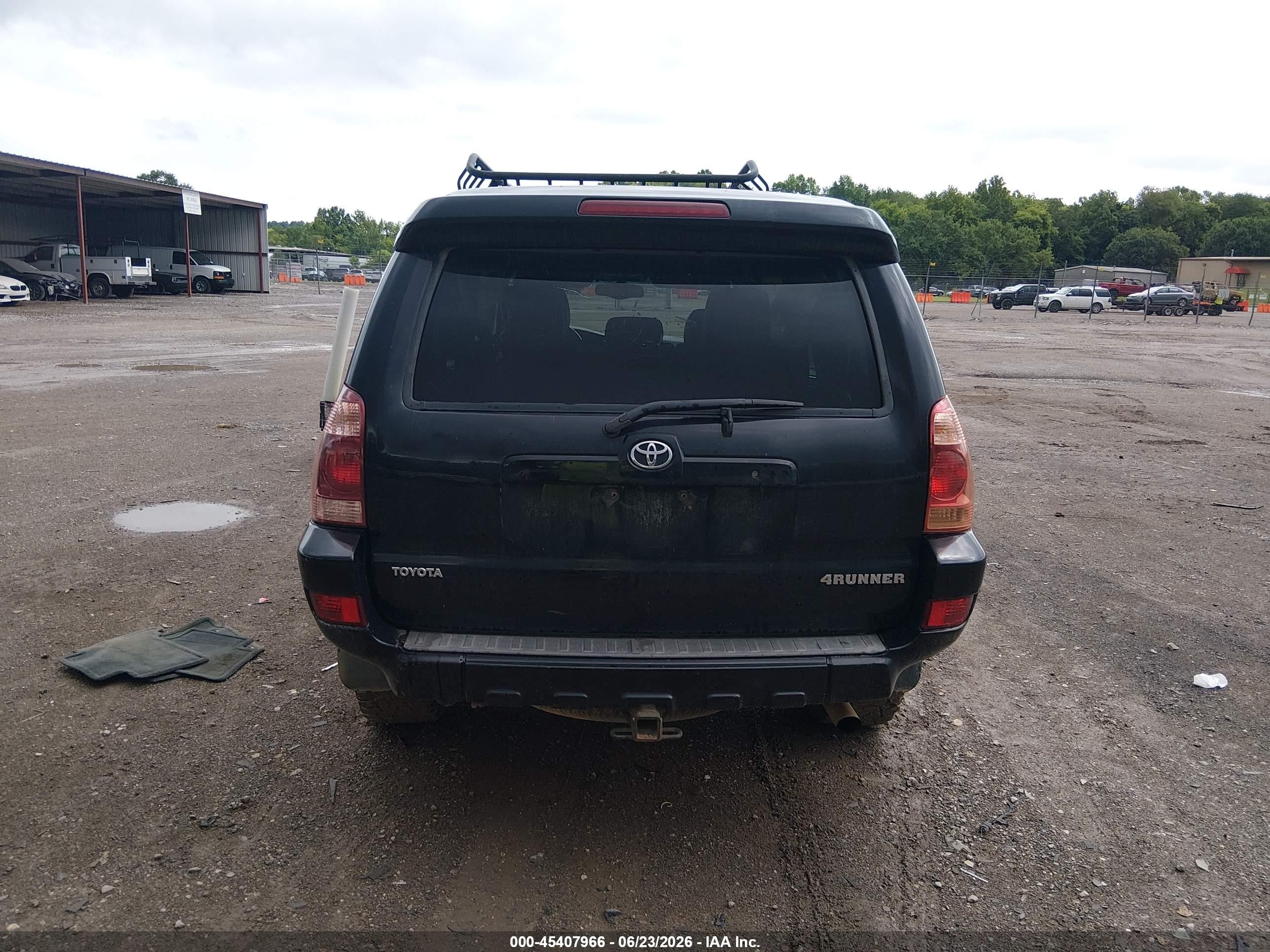 2005 Toyota 4runner Limited V6 Black vin: JTEBU17R950073166