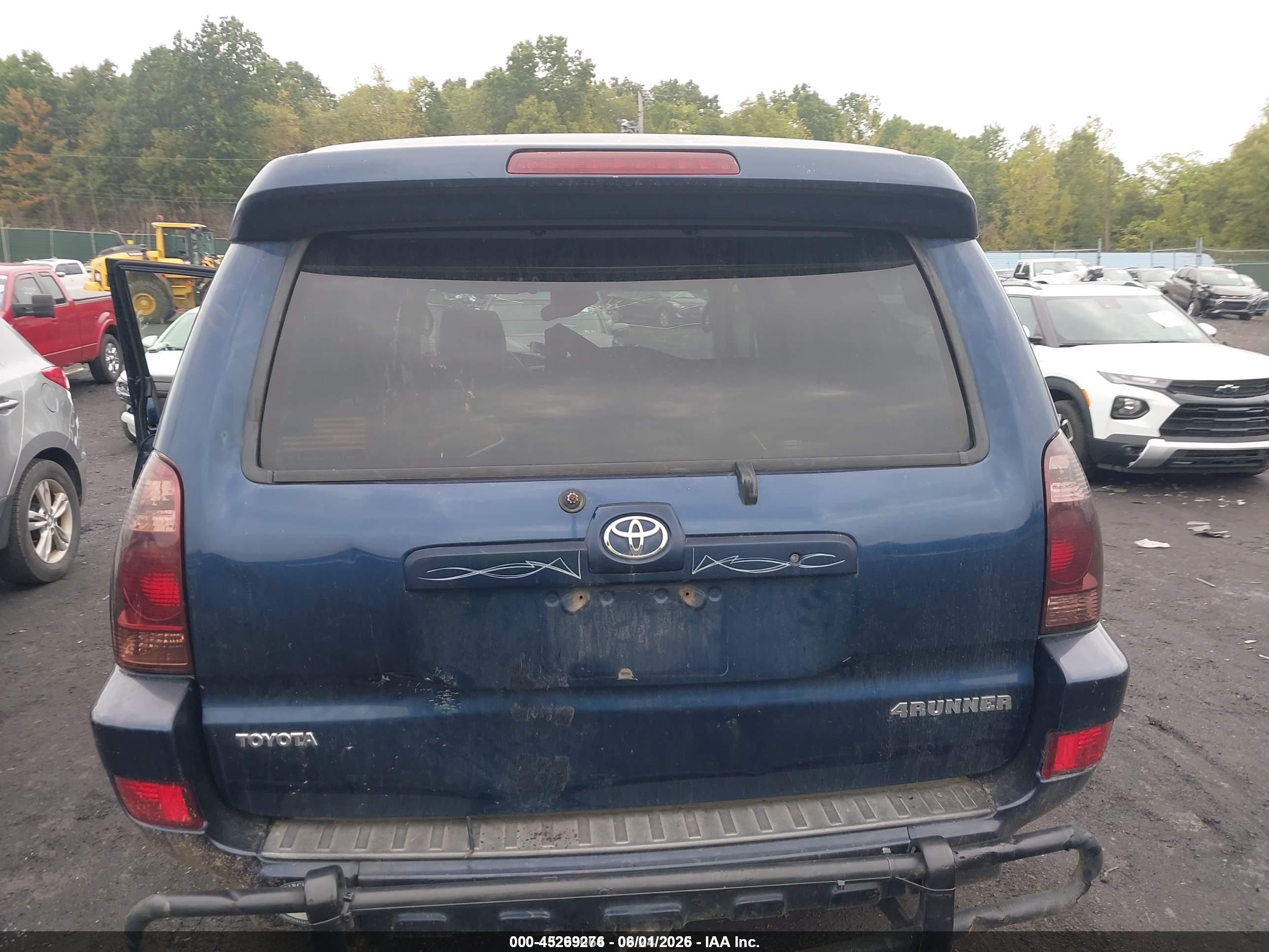 2005 Toyota 4runner Limited V6 Blue vin: JTEBU17R958032568