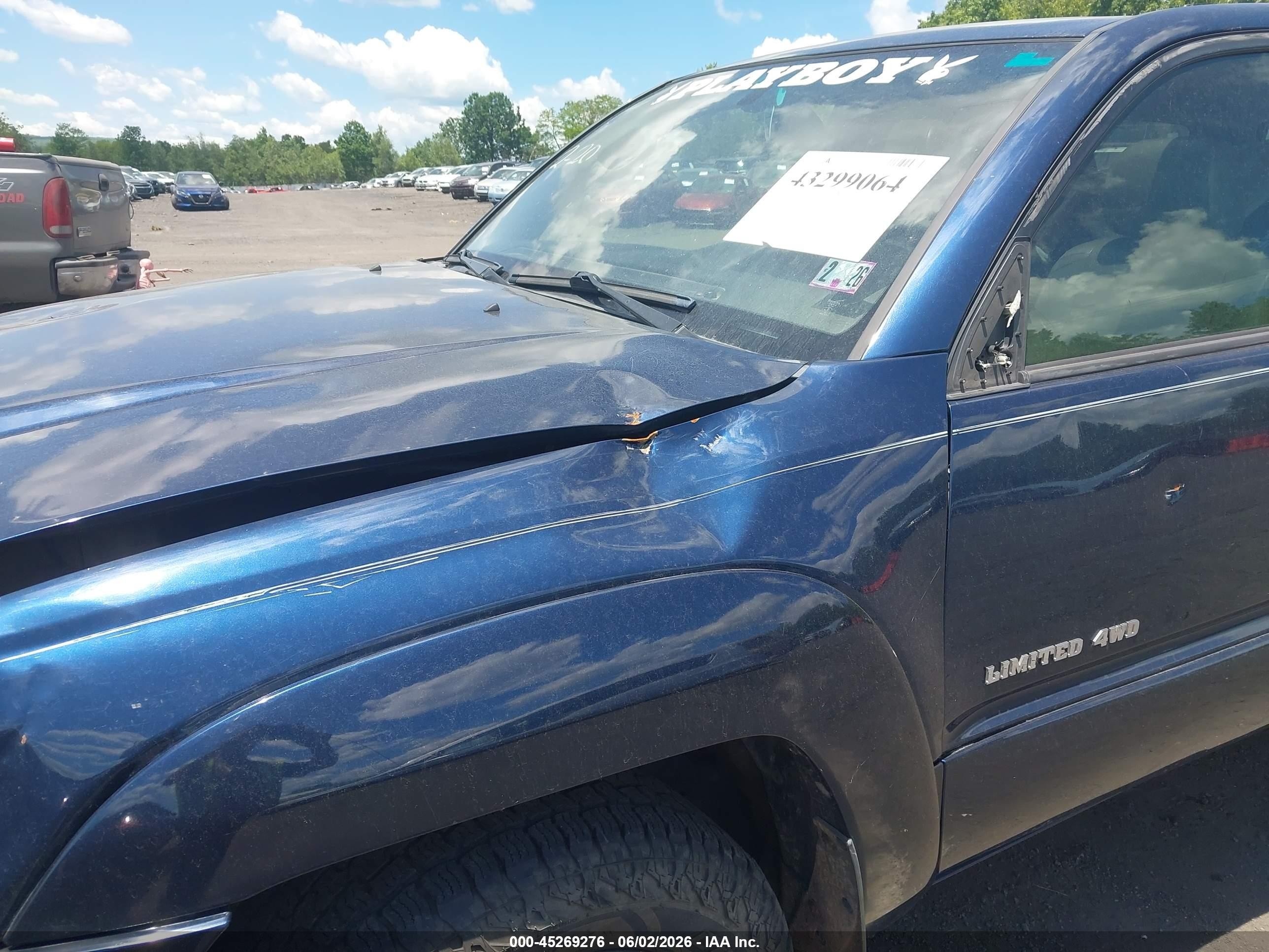 2005 Toyota 4runner Limited V6 Blue vin: JTEBU17R958032568