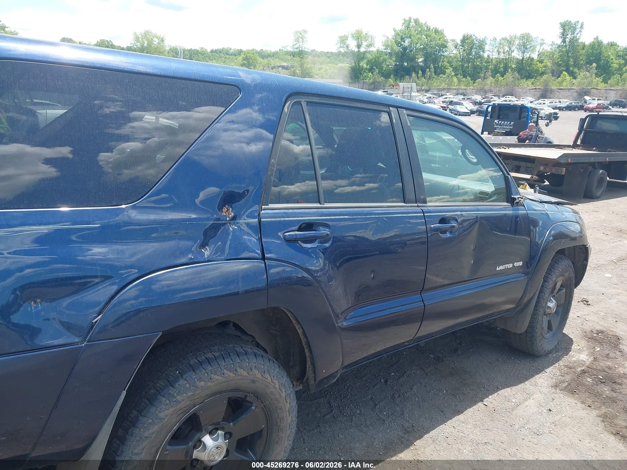 2005 Toyota 4runner Limited V6 Blue vin: JTEBU17R958032568