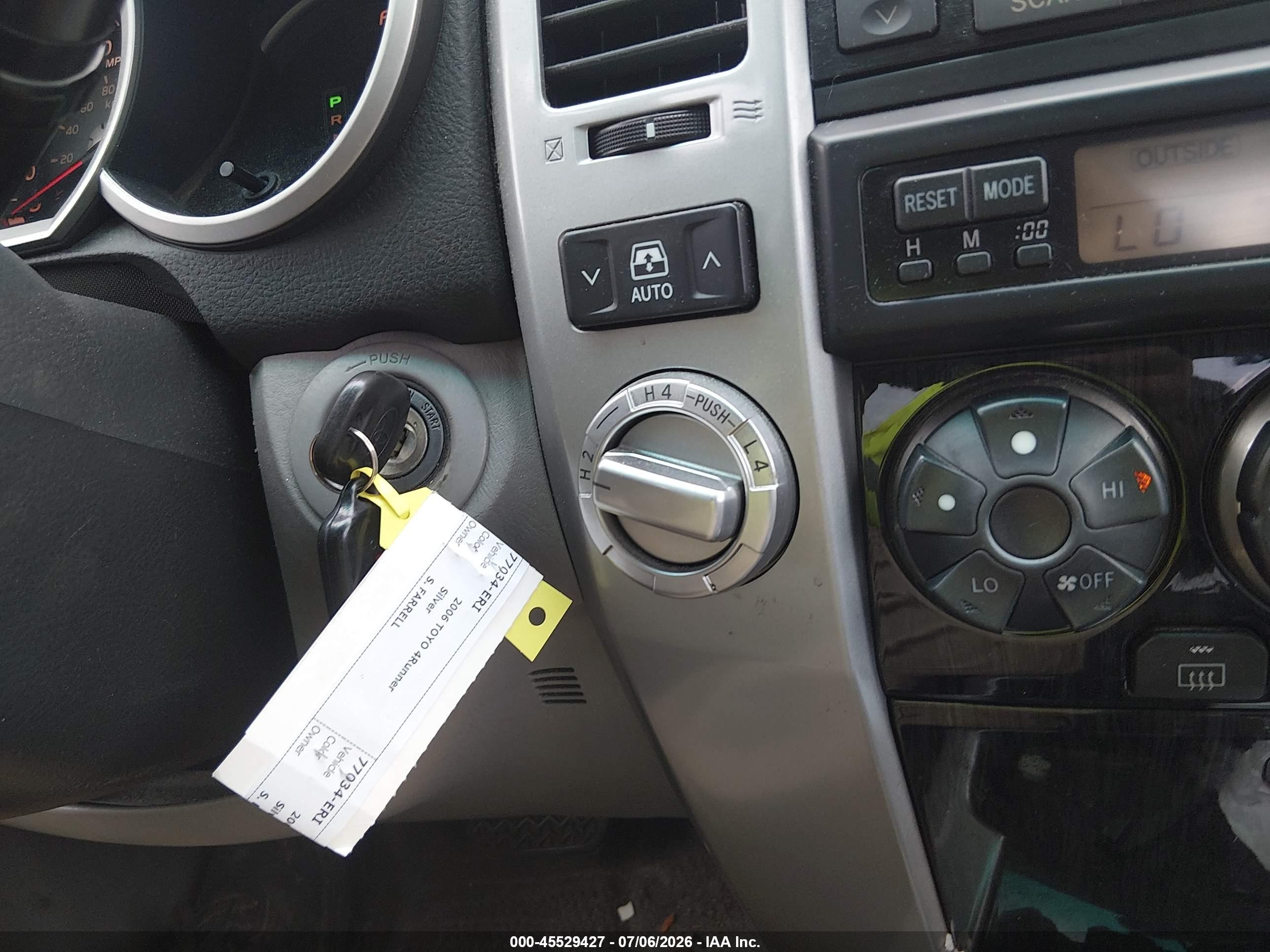 2006 Toyota 4runner Limited V6 Silver vin: JTEBU17R960100741
