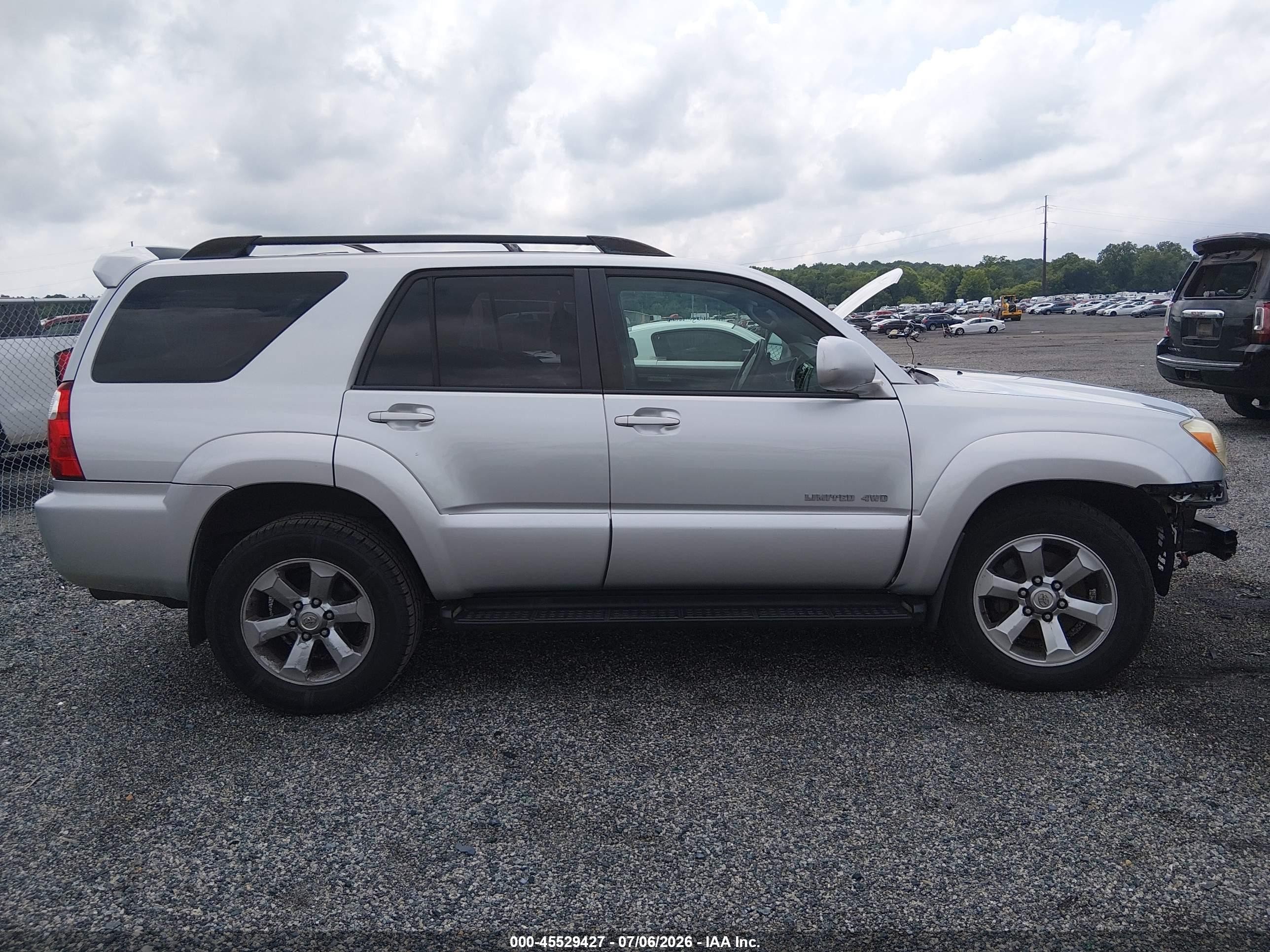 2006 Toyota 4runner Limited V6 Silver vin: JTEBU17R960100741