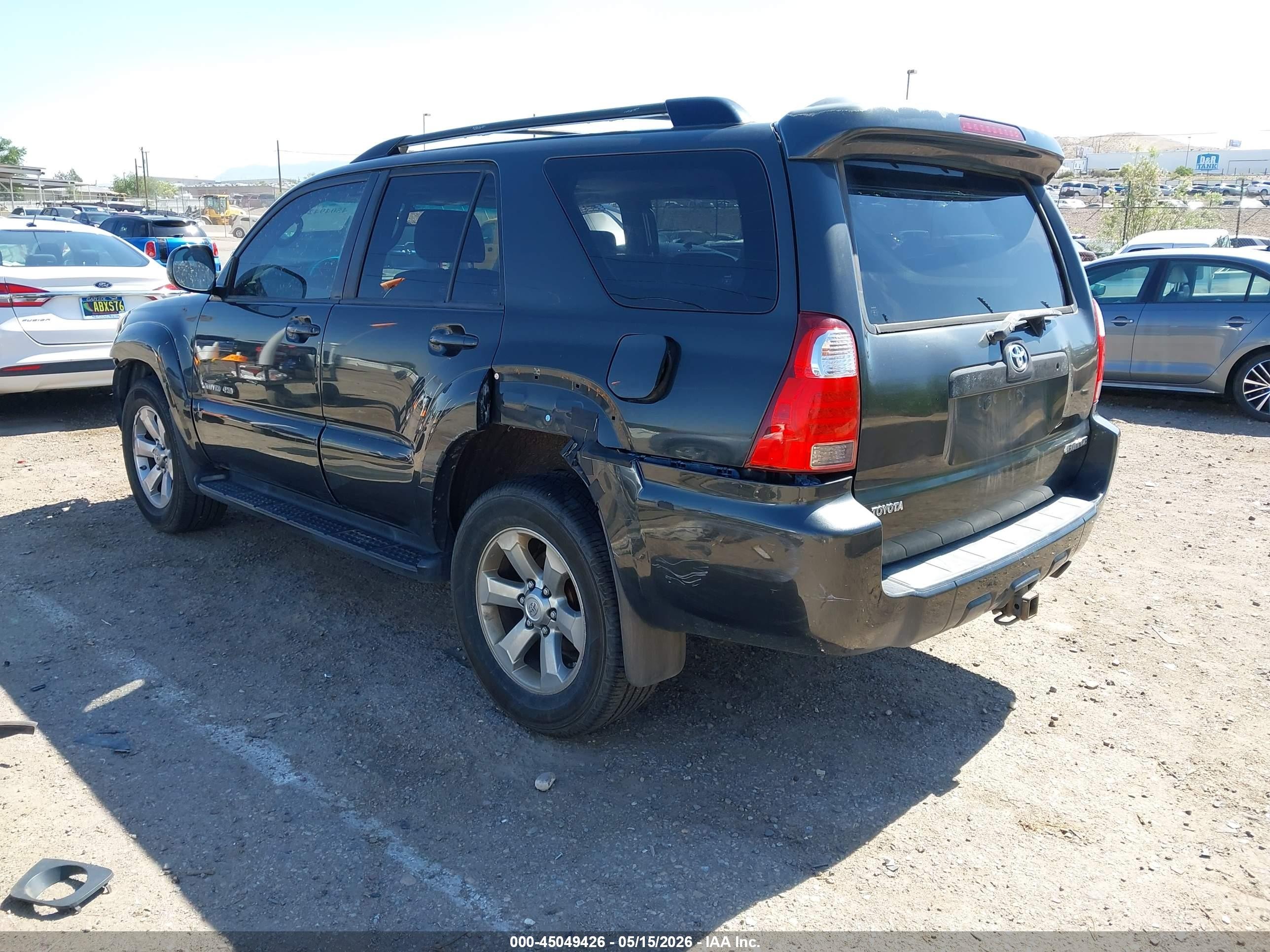 2007 Toyota 4runner Limited V6 Black vin: JTEBU17R978106946