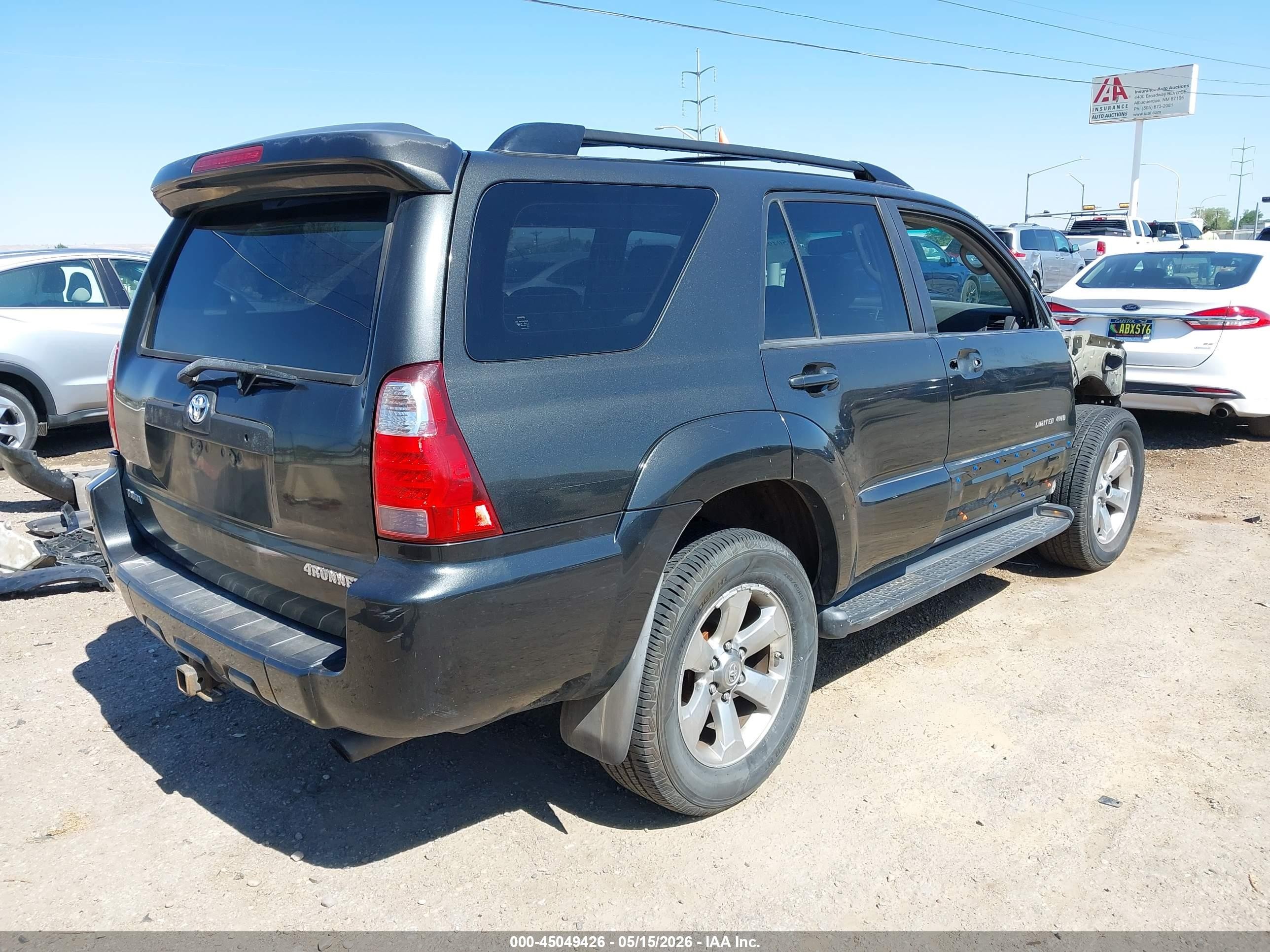 2007 Toyota 4runner Limited V6 Black vin: JTEBU17R978106946
