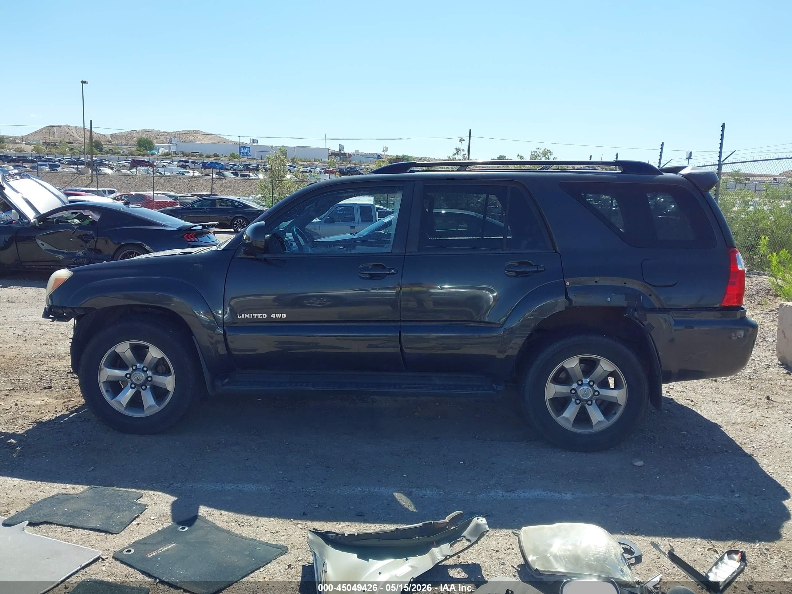 2007 Toyota 4runner Limited V6 Black vin: JTEBU17R978106946