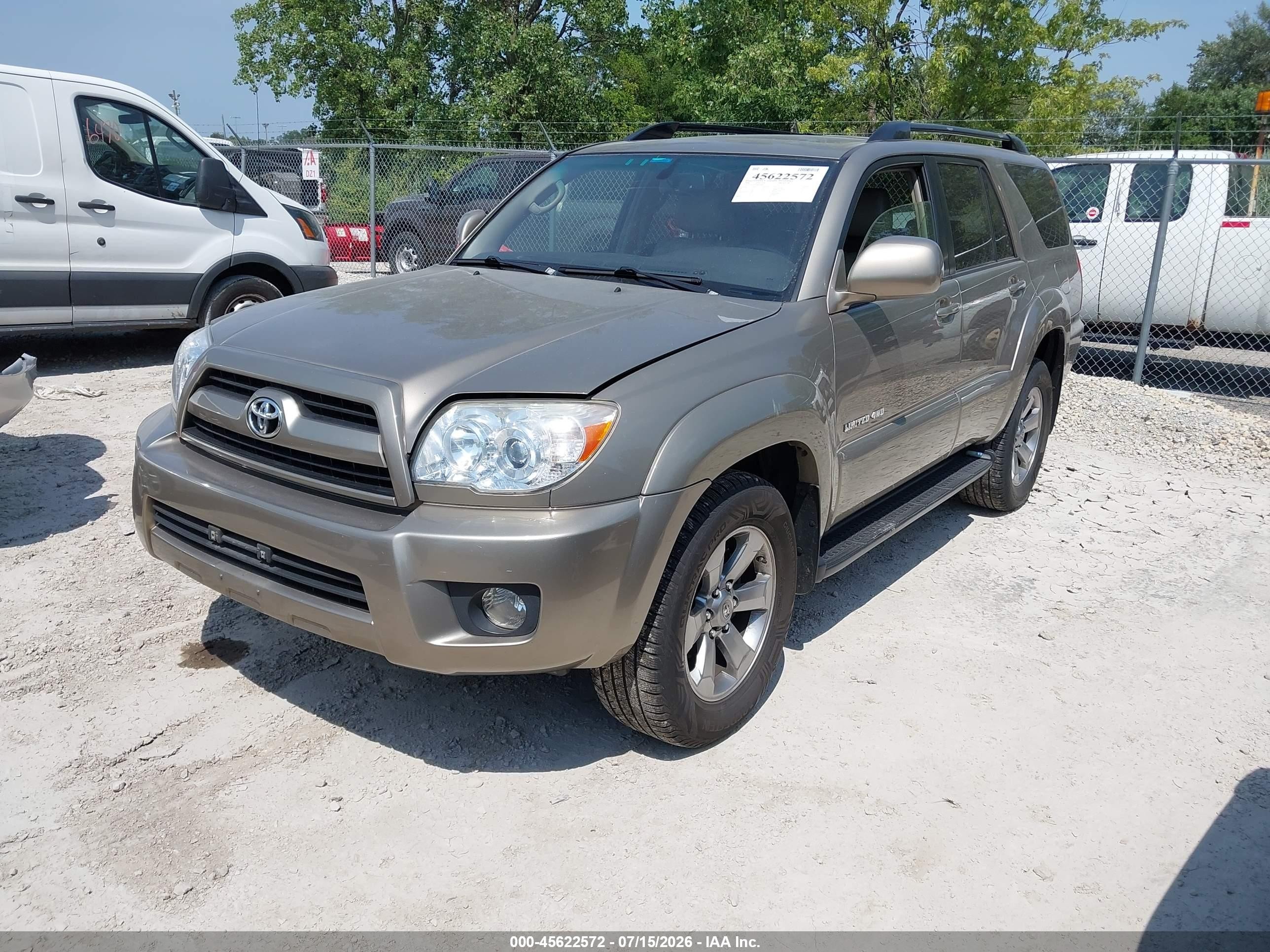 2008 Toyota 4runner Limited V6 Champagne vin: JTEBU17R98K030603