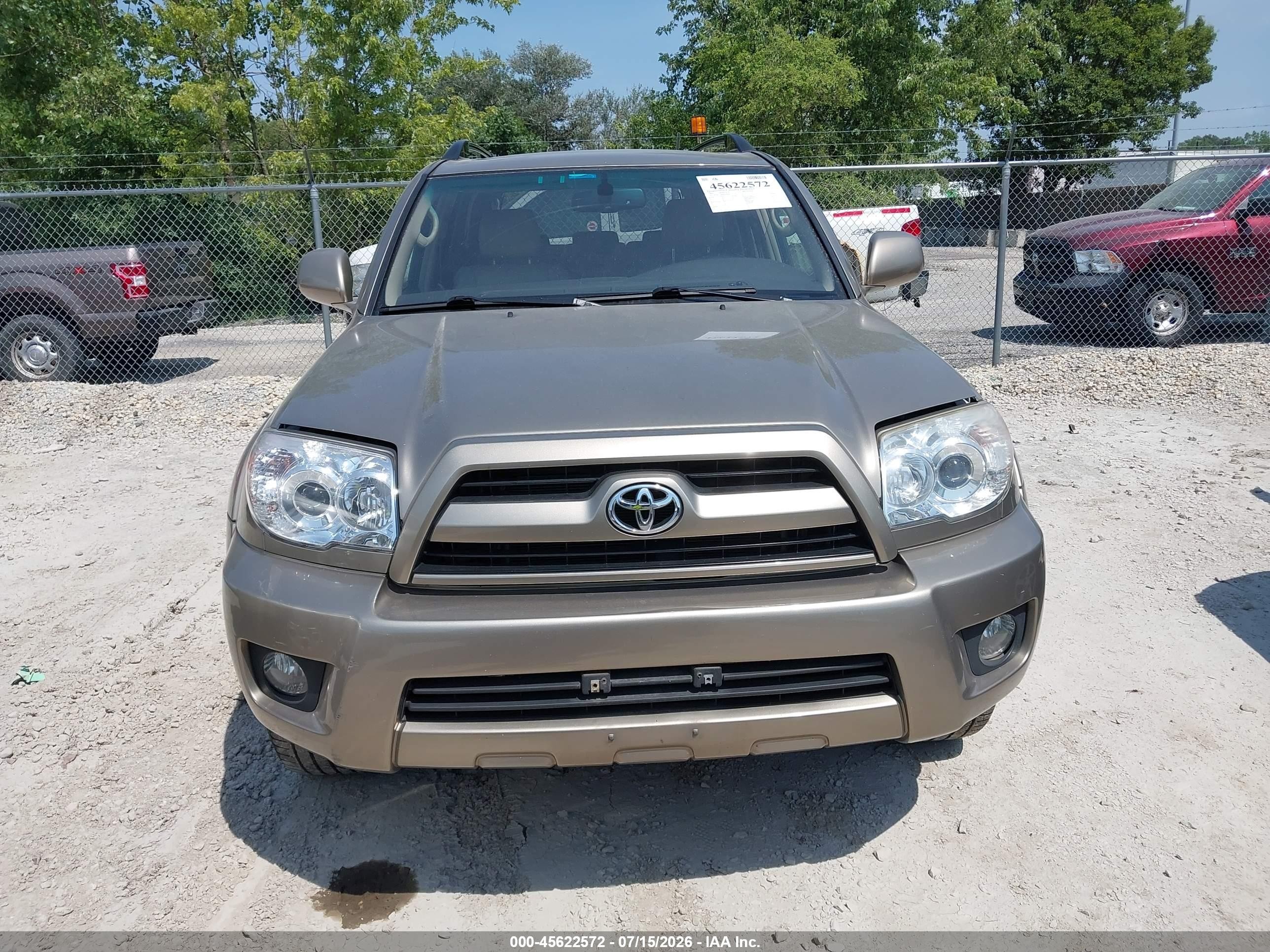 2008 Toyota 4runner Limited V6 Champagne vin: JTEBU17R98K030603