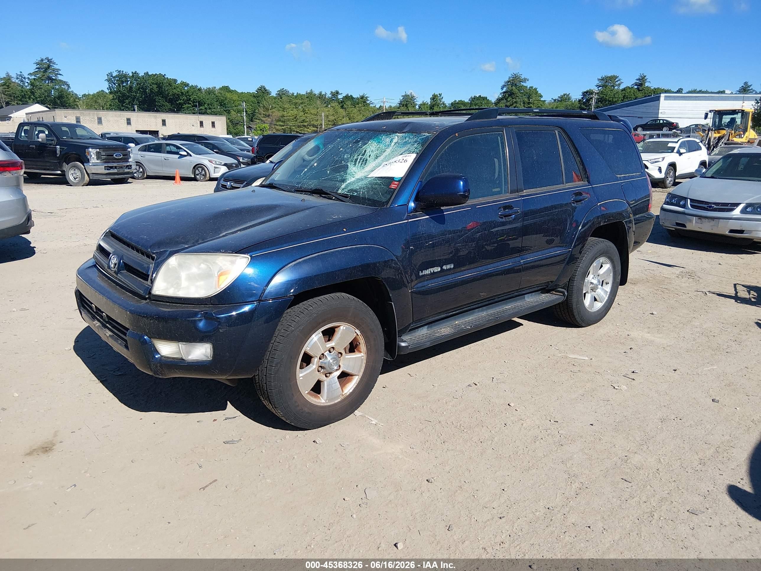 2005 Toyota 4runner Limited V6 Blue vin: JTEBU17RX58046558