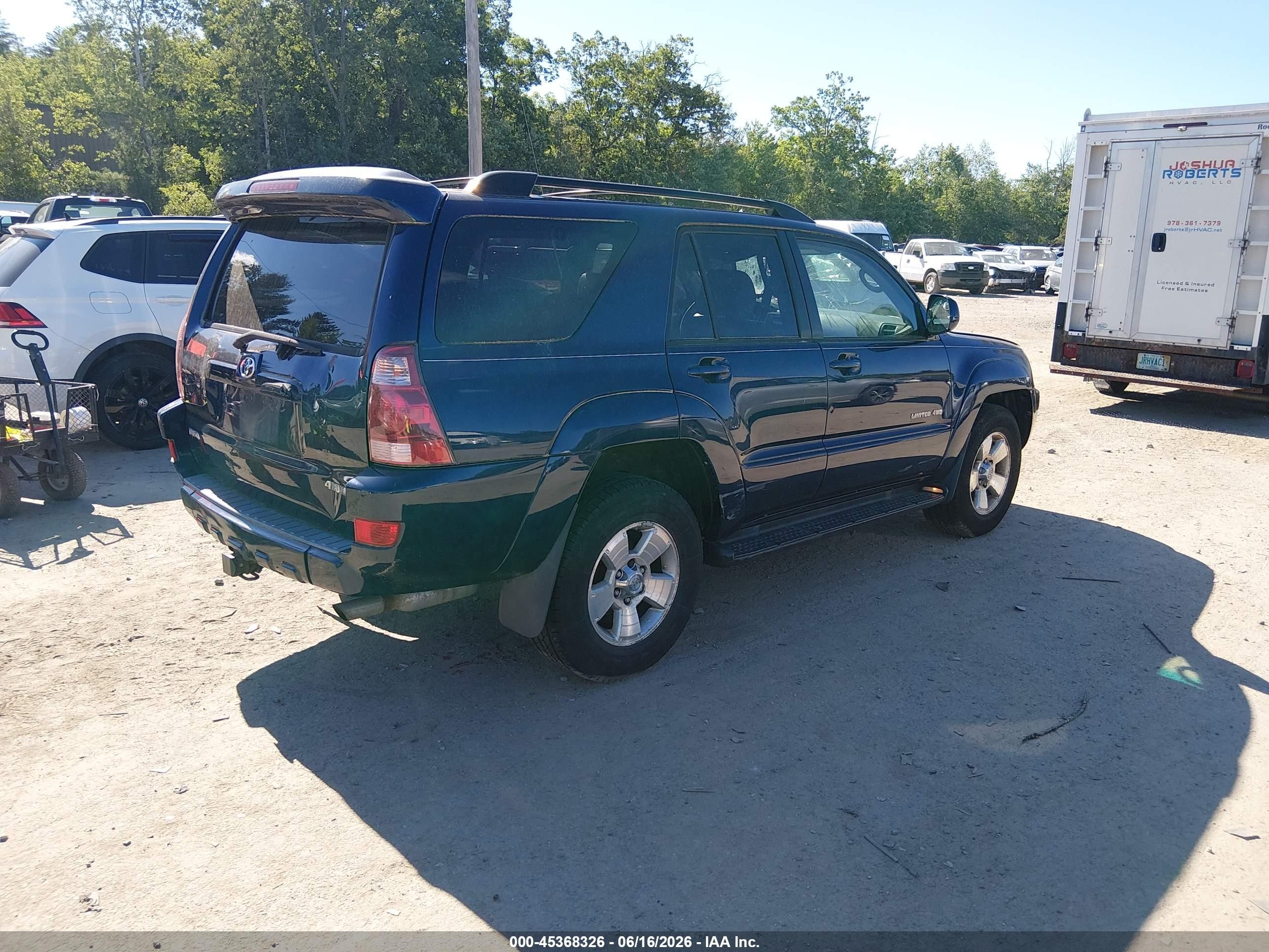 2005 Toyota 4runner Limited V6 Blue vin: JTEBU17RX58046558