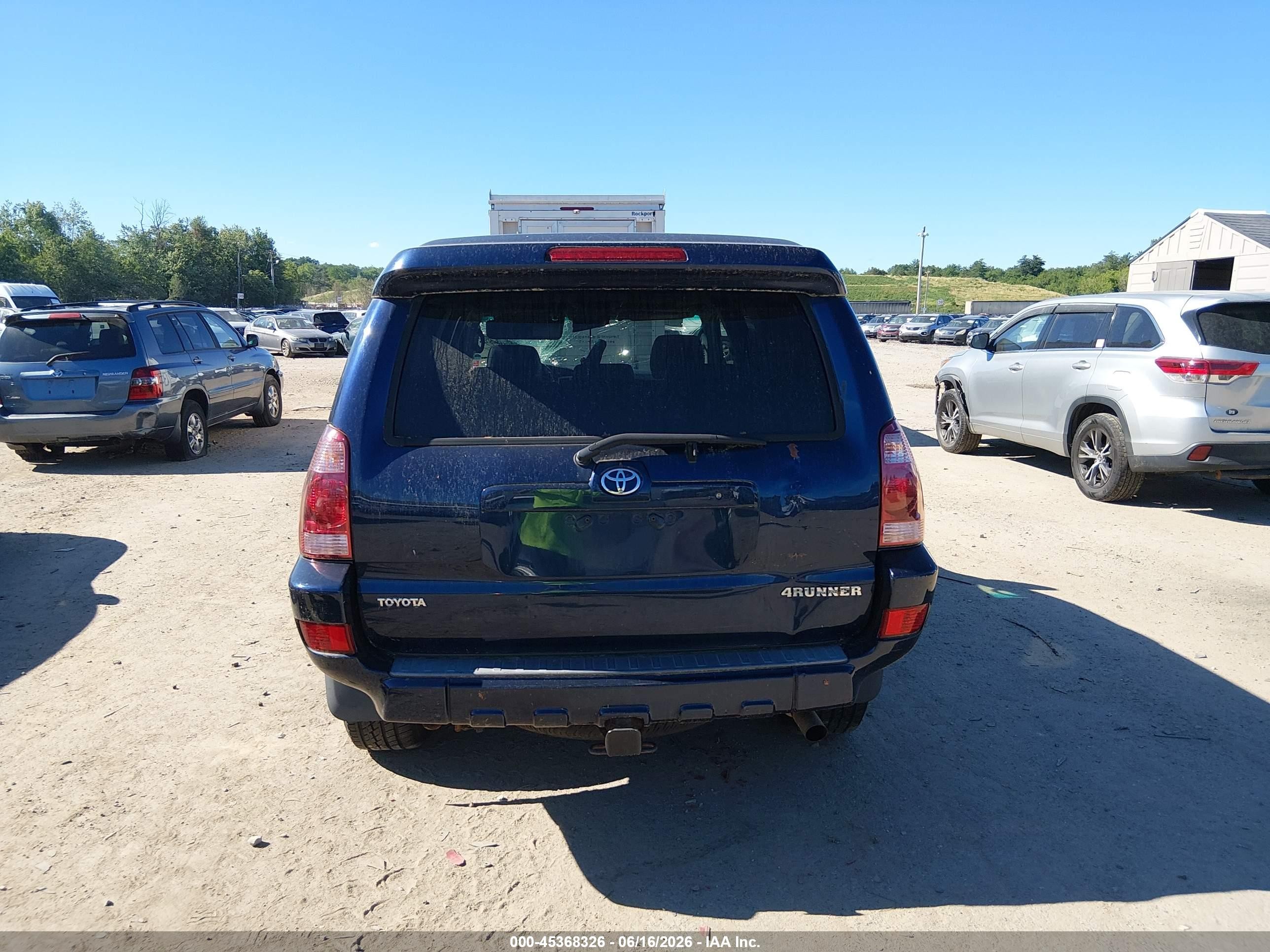2005 Toyota 4runner Limited V6 Blue vin: JTEBU17RX58046558