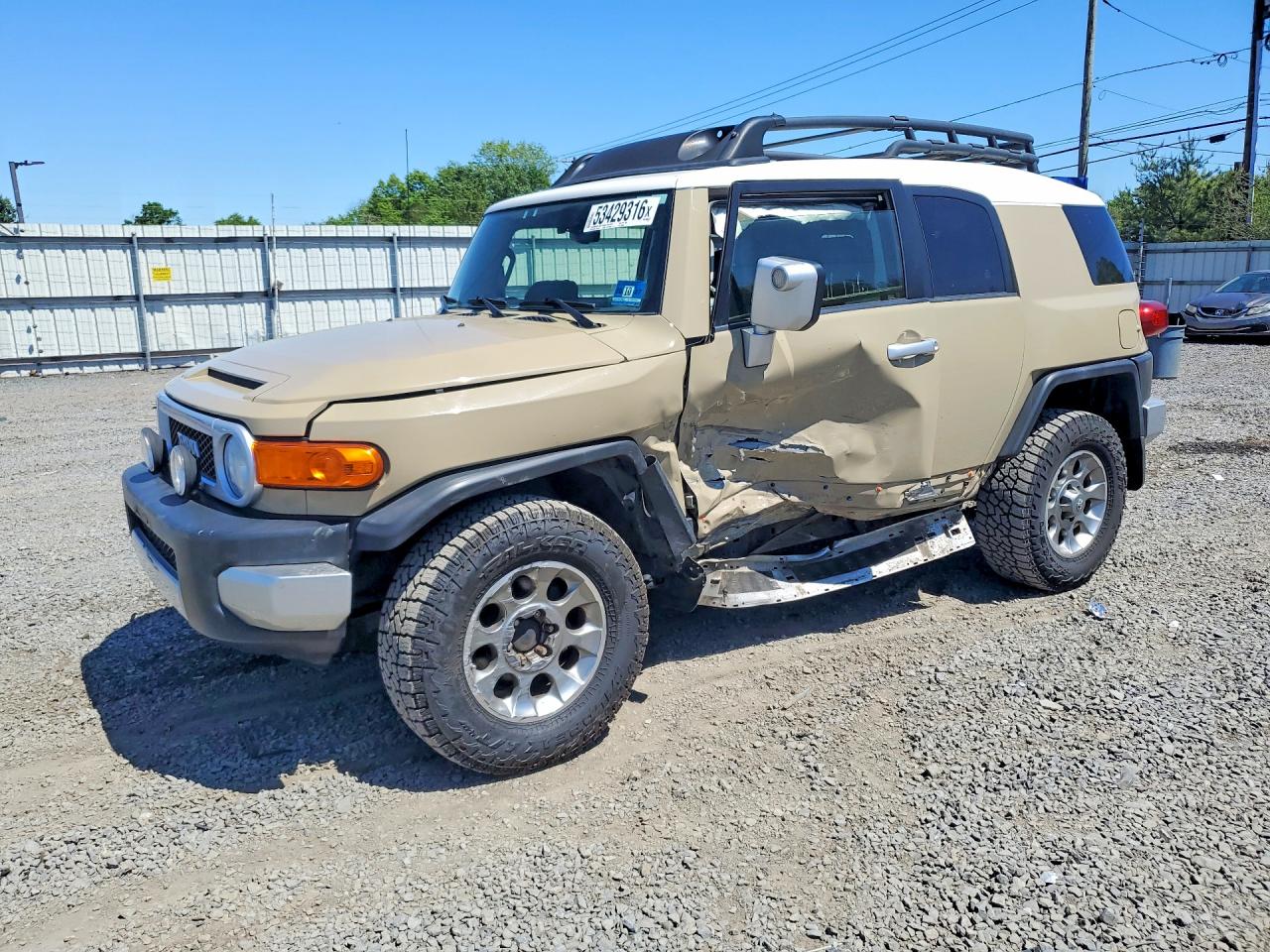 2012 Toyota Fj Cruiser Base Tan vin: JTEBU4BF0CK148658