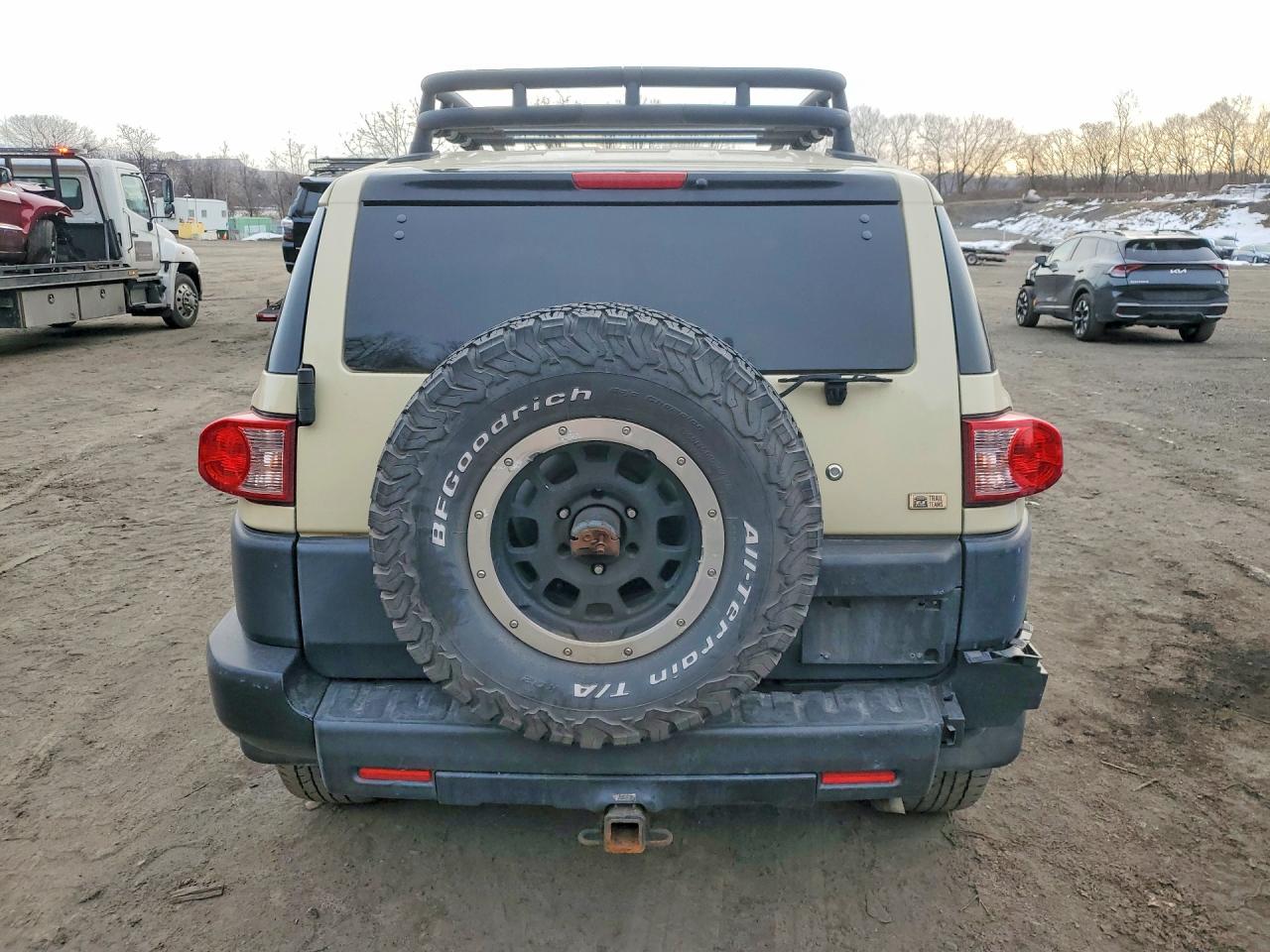 2010 Toyota Fj Cruiser Cream vin: JTEBU4BF1AK094414