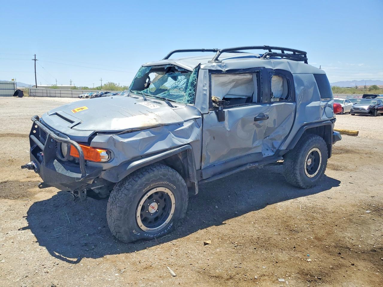 2013 Toyota Fj Cruiser Base Silver vin: JTEBU4BF1DK157225