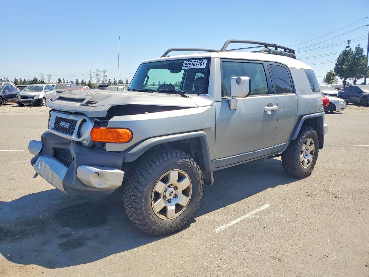 2010 Toyota Fj Cruiser Base Gray vin: JTEBU4BF2AK093594
