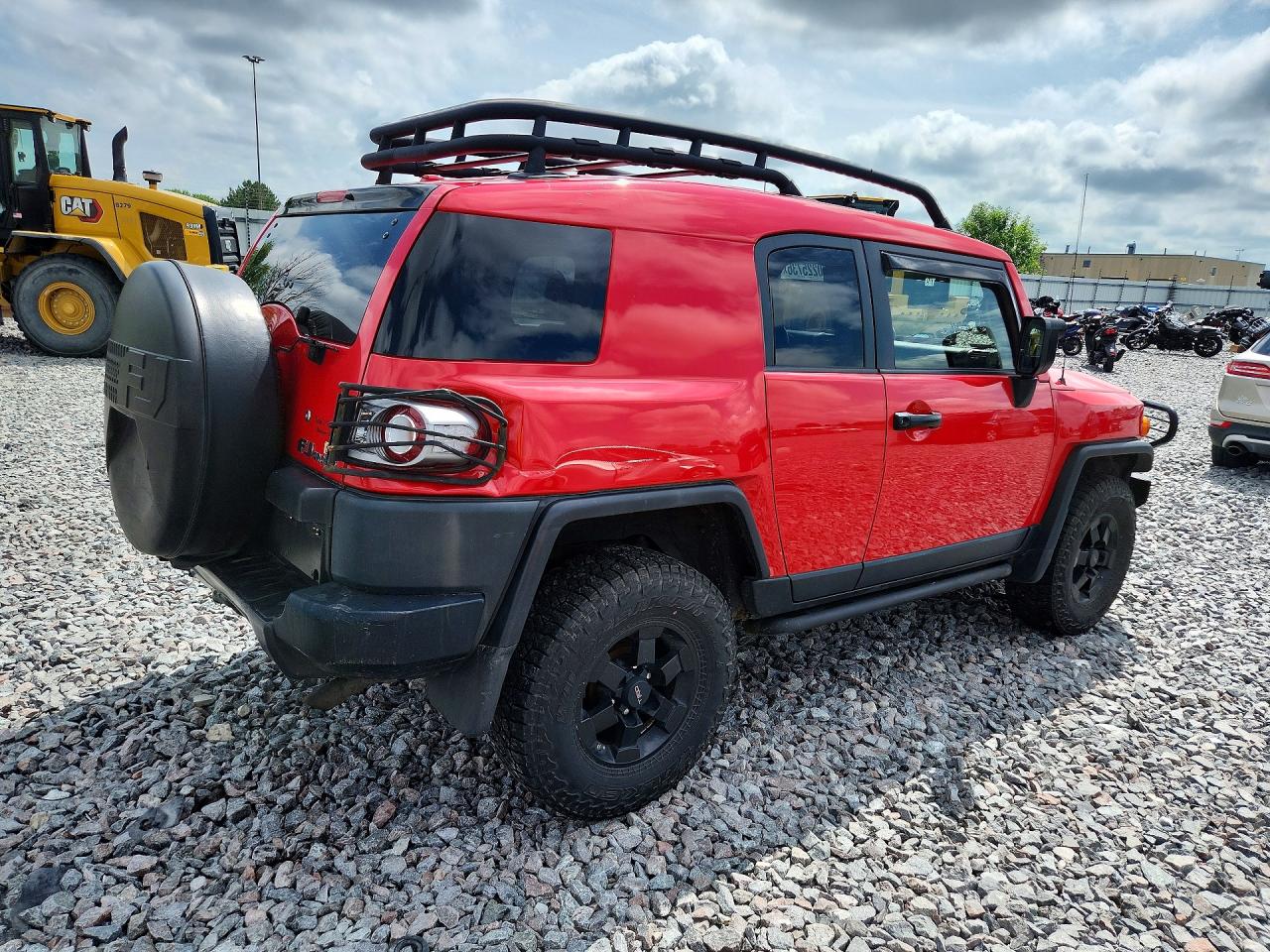 2012 Toyota Fj Cruiser Base Red vin: JTEBU4BF3CK135077