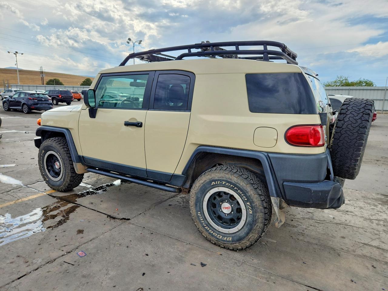 2010 Toyota Fj Cruiser Base Beige vin: JTEBU4BF4AK077171