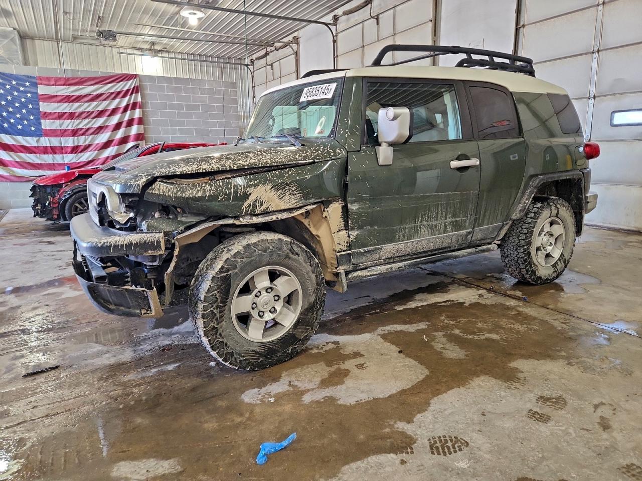 2010 Toyota Fj Cruiser Green vin: JTEBU4BF4AK097789