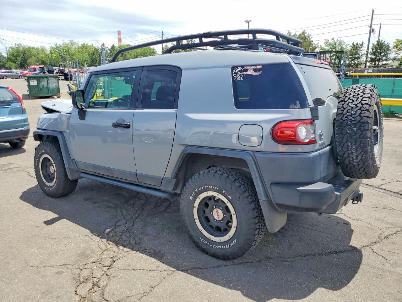 2013 Toyota Fj Cruiser Base Gray vin: JTEBU4BF4DK163438