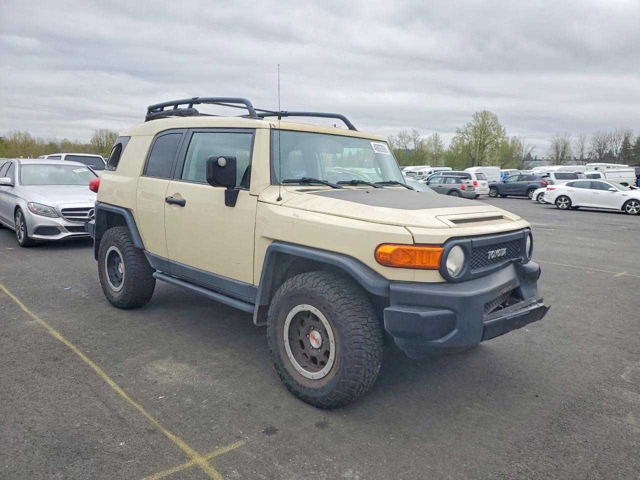 2010 Toyota Fj Cruiser Base Beige vin: JTEBU4BF5AK095288