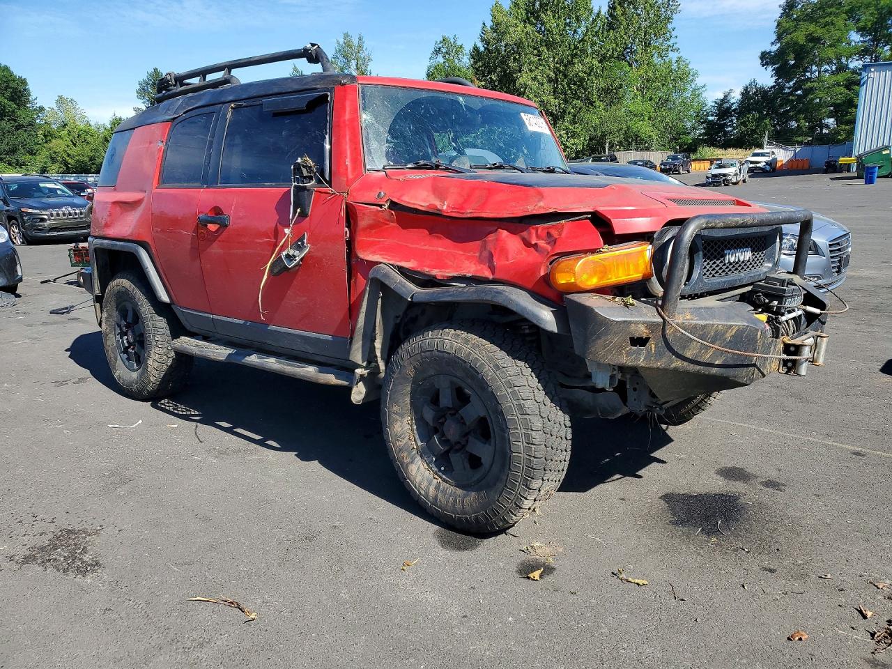 2012 Toyota Fj Cruiser Base Красный vin: JTEBU4BF6CK128432