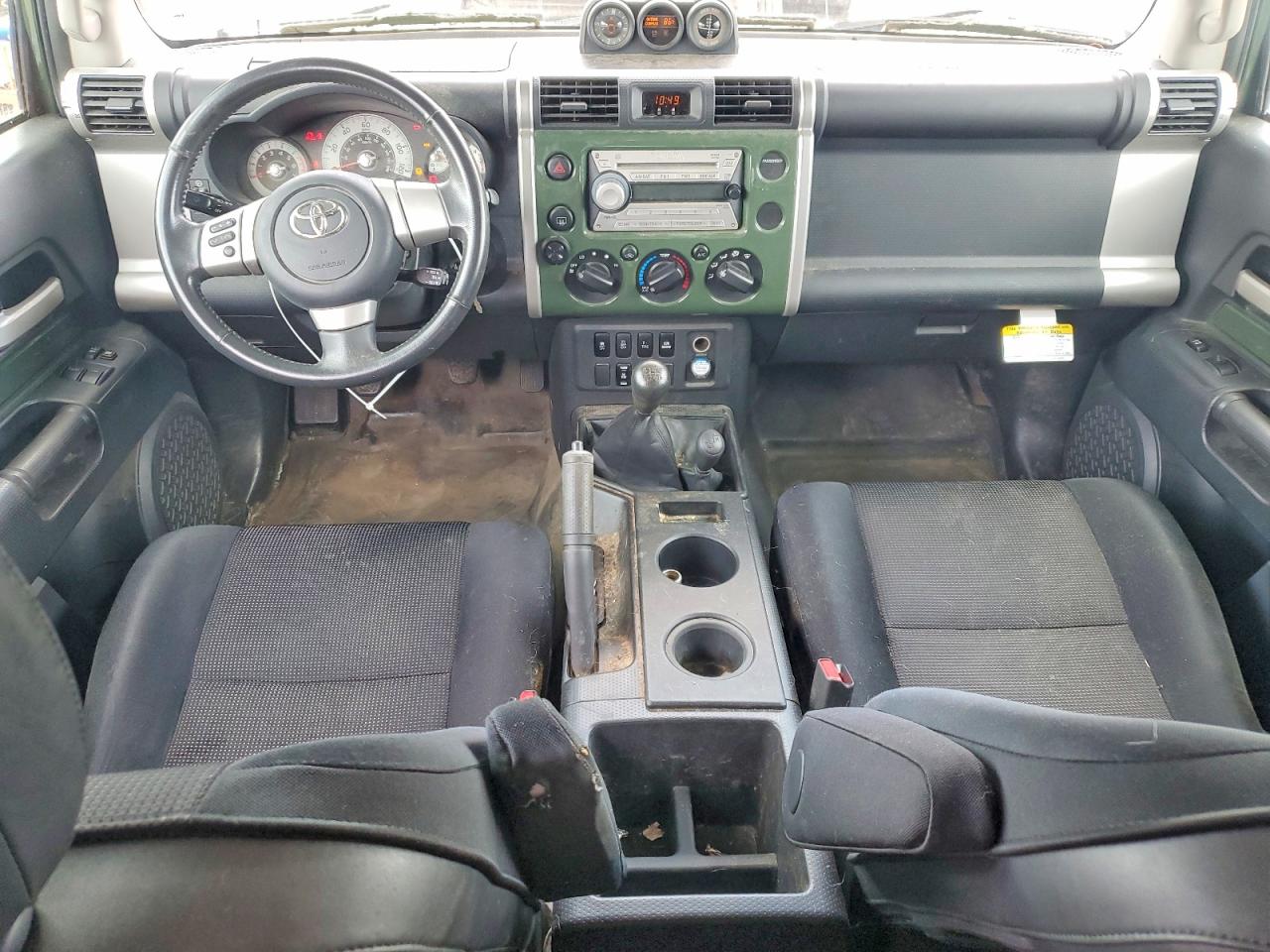 2010 Toyota Fj Cruiser Base Green vin: JTEBU4BF7AK083580