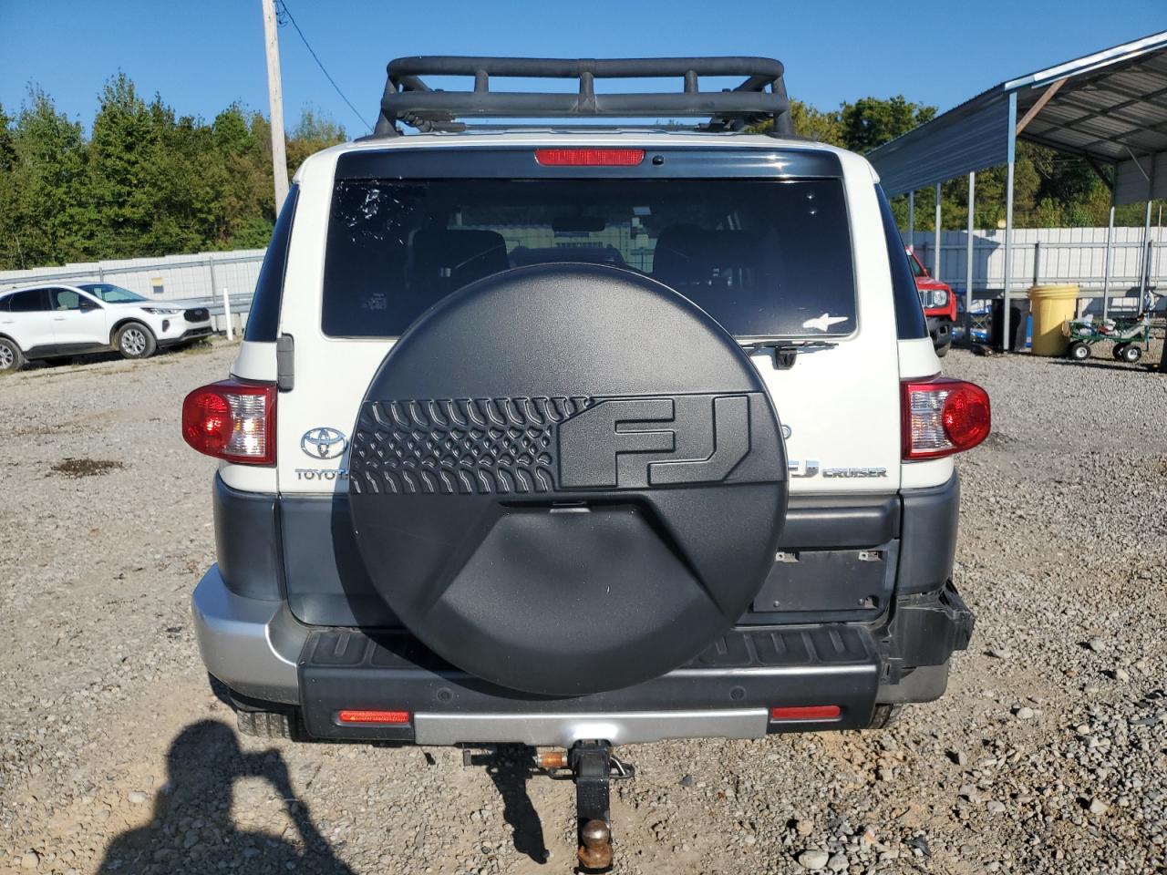 2010 Toyota Fj Cruiser White vin: JTEBU4BF9AK093723