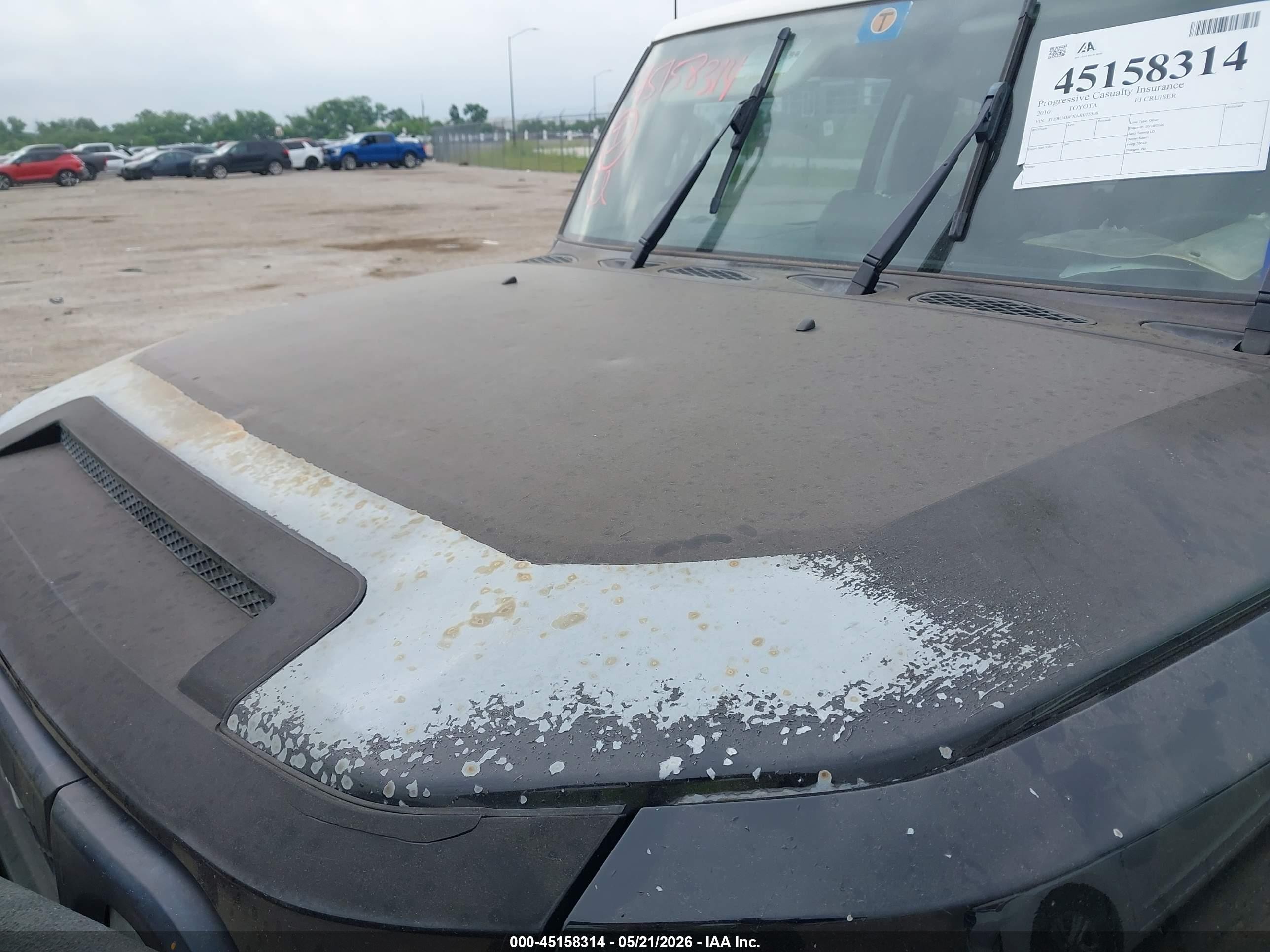 2010 Toyota Fj Cruiser   Black vin: JTEBU4BFXAK075506