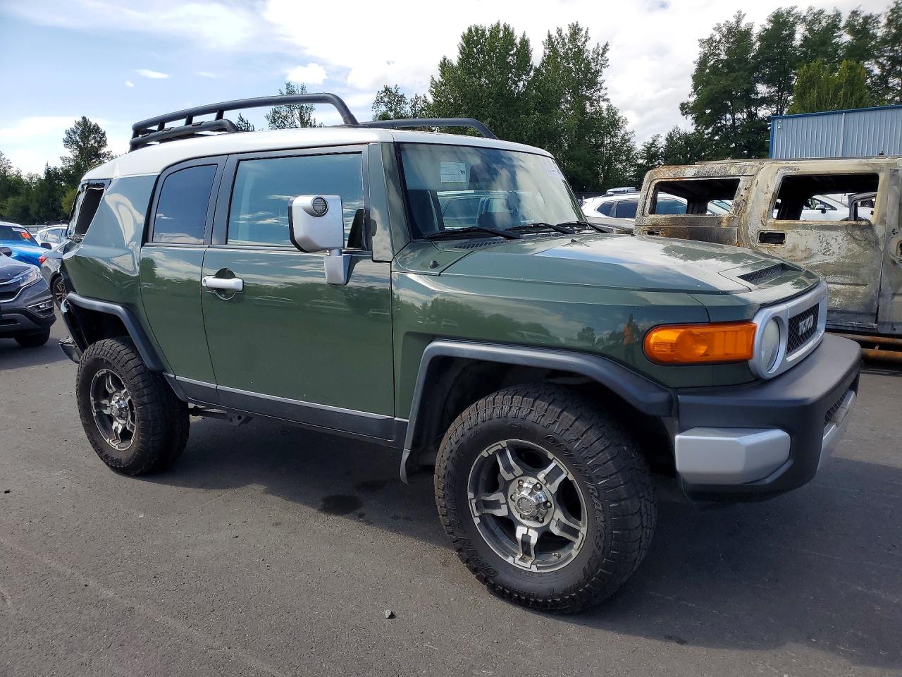2010 Toyota Fj Cruiser Green vin: JTEBU4BFXAK091348