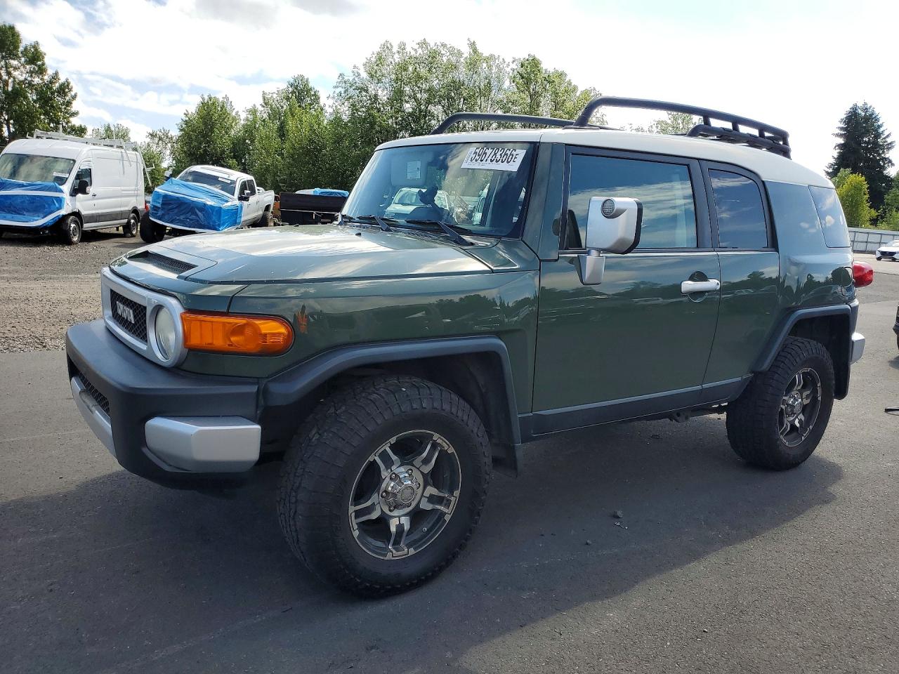 2010 Toyota Fj Cruiser Green vin: JTEBU4BFXAK091348
