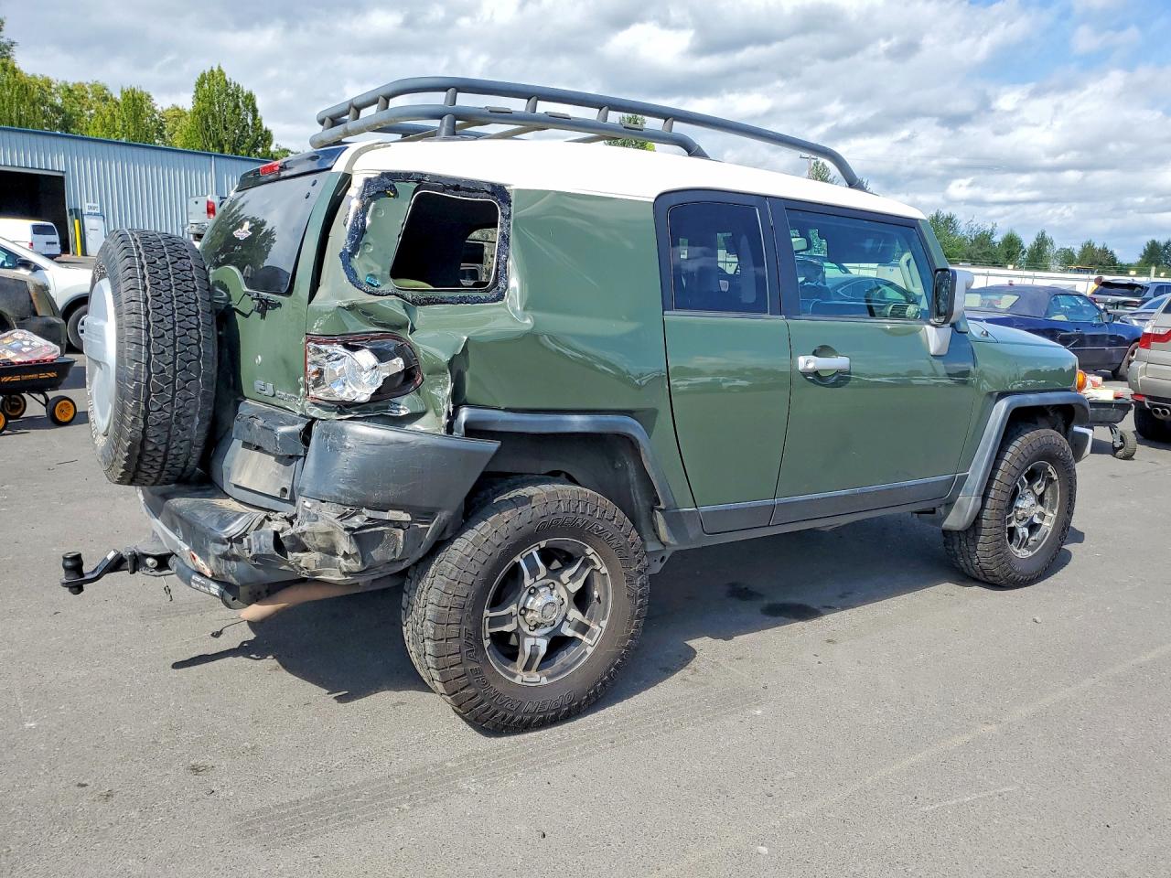 2010 Toyota Fj Cruiser Green vin: JTEBU4BFXAK091348