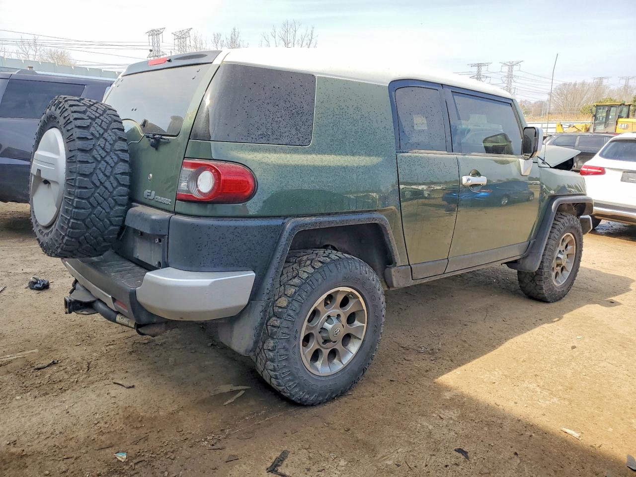2013 Toyota Fj Cruiser Base Green vin: JTEBU4BFXDK154033