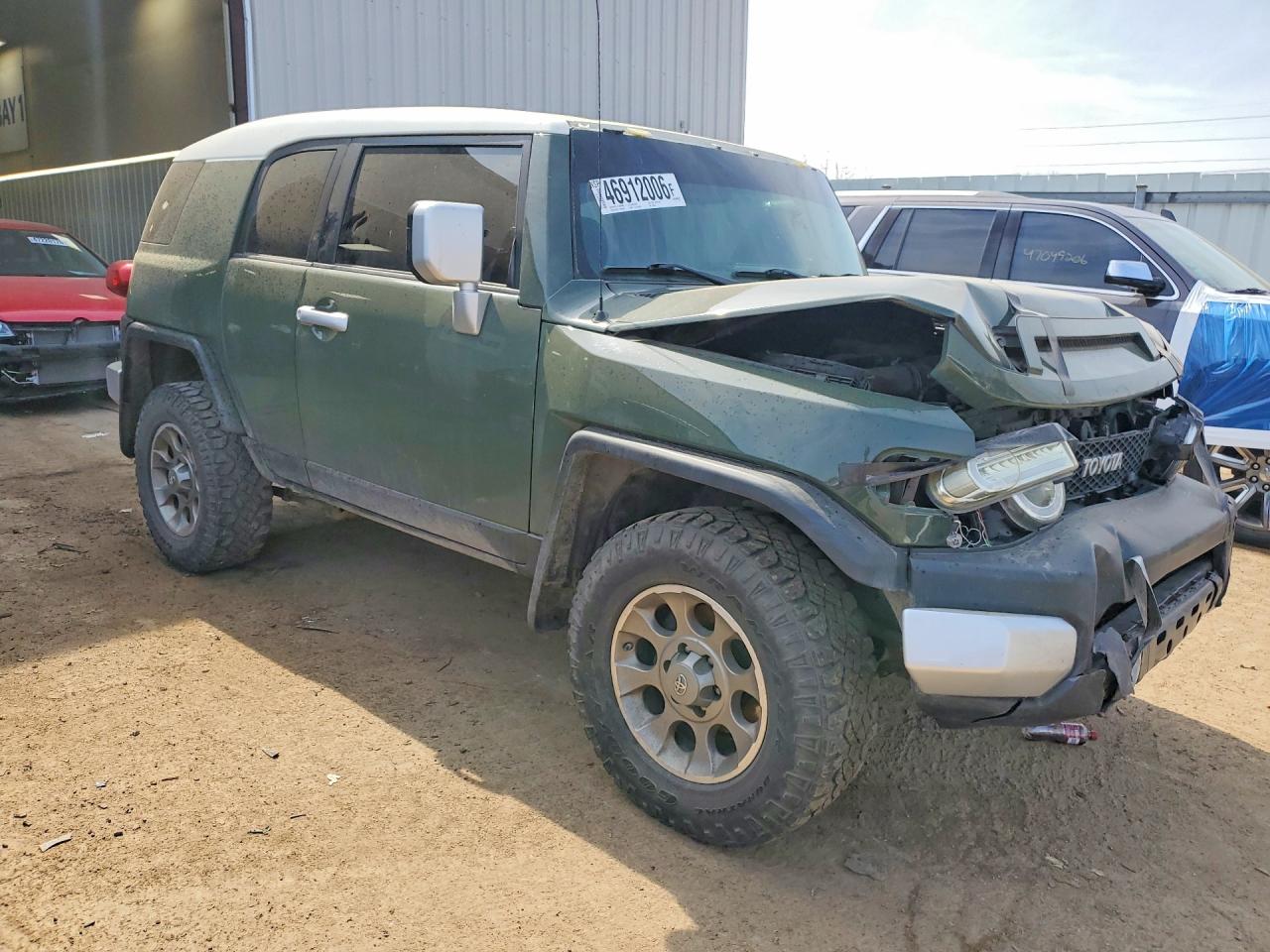 2013 Toyota Fj Cruiser Base Green vin: JTEBU4BFXDK154033