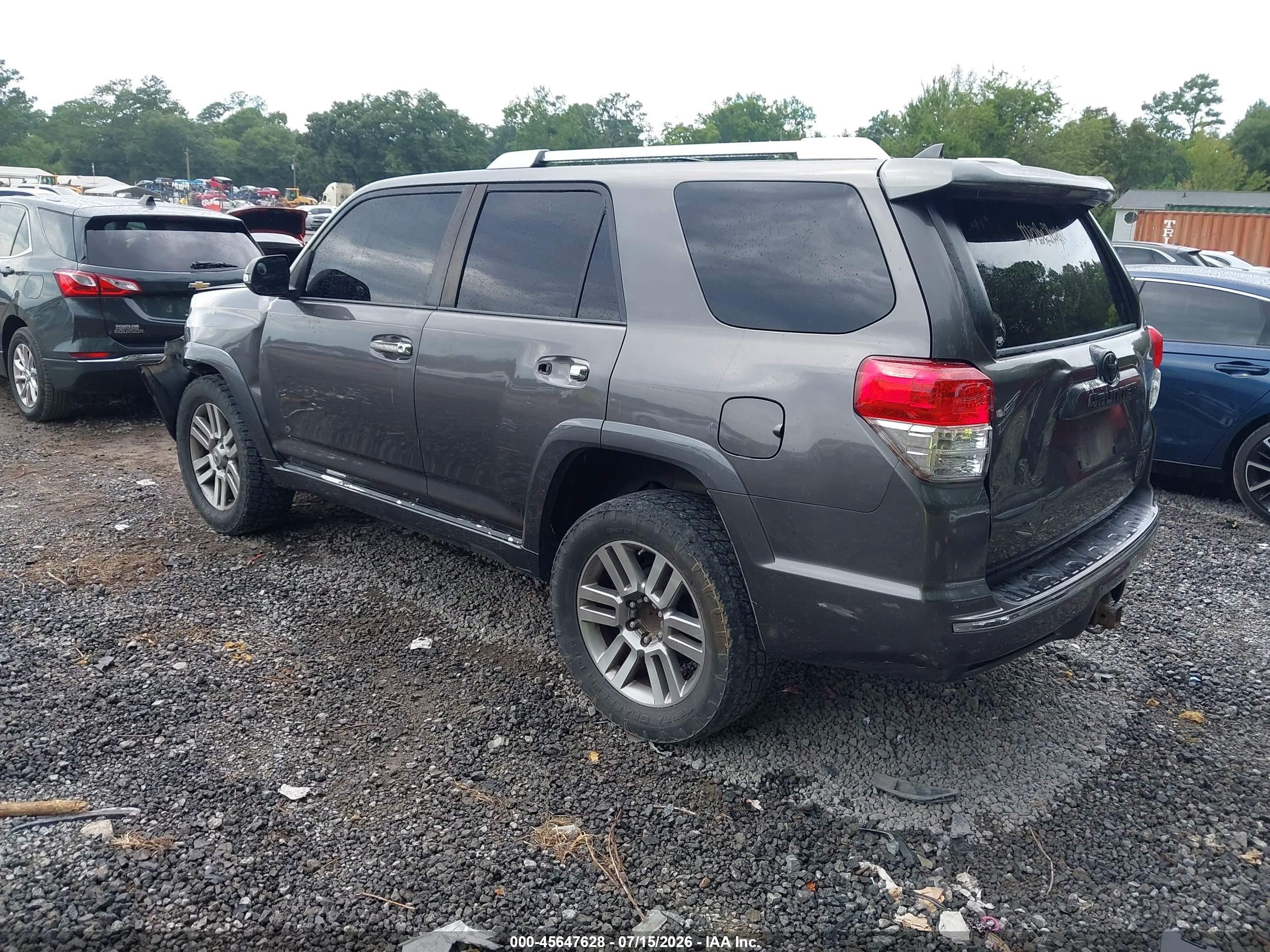 2010 Toyota 4runner Limited V6 Gray vin: JTEBU5JR0A5014777