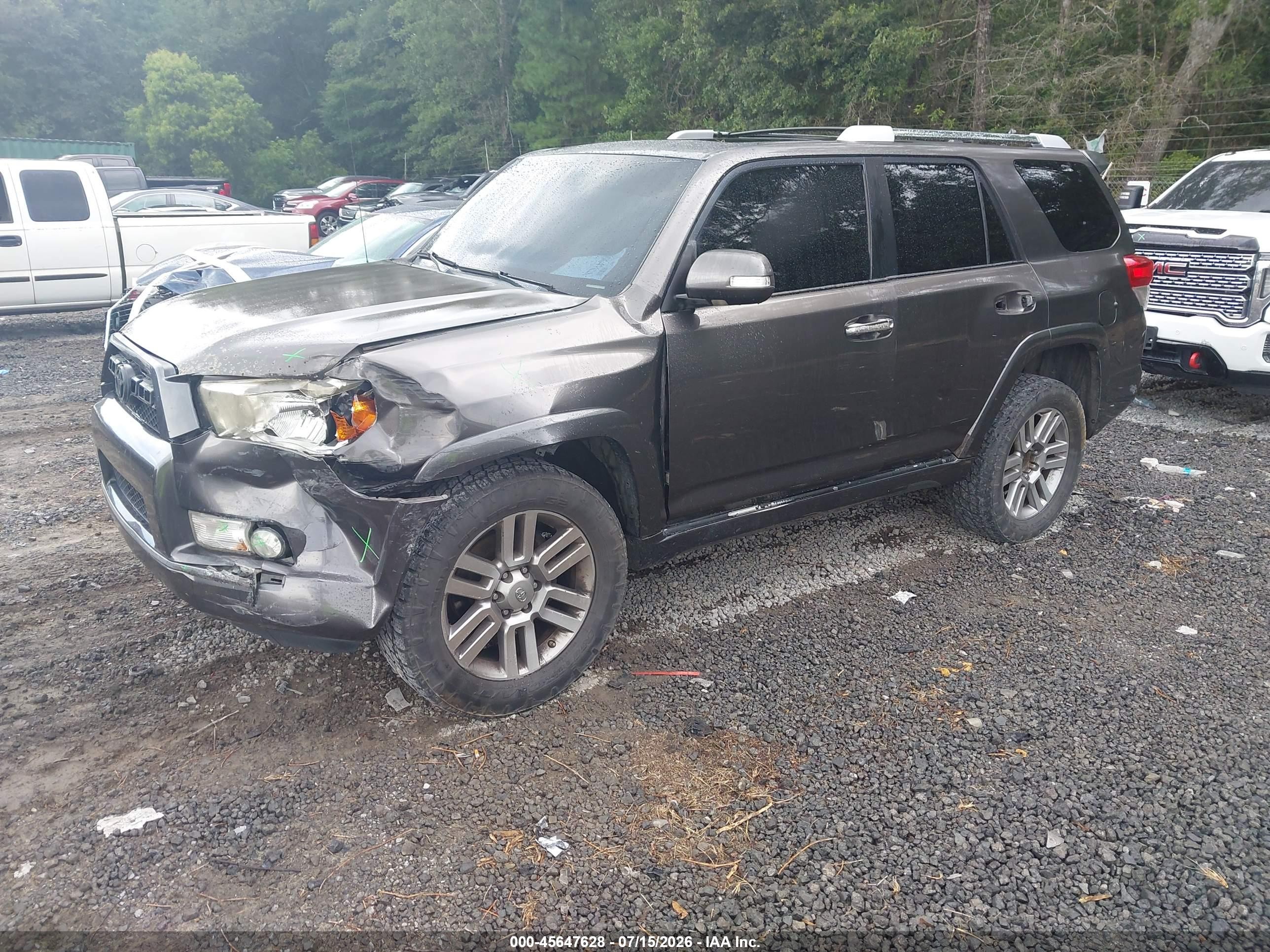 2010 Toyota 4runner Limited V6 Gray vin: JTEBU5JR0A5014777