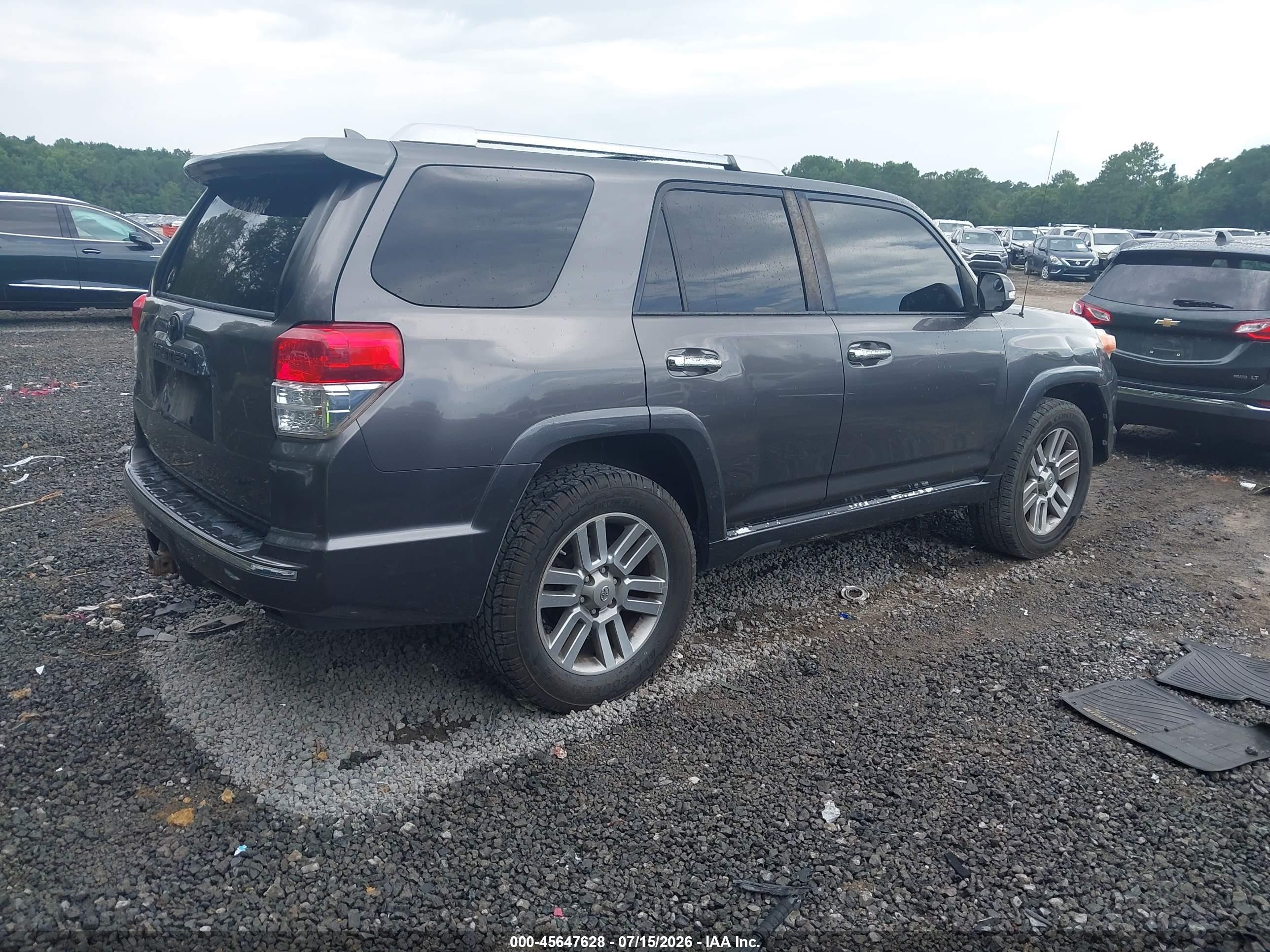 2010 Toyota 4runner Limited V6 Gray vin: JTEBU5JR0A5014777