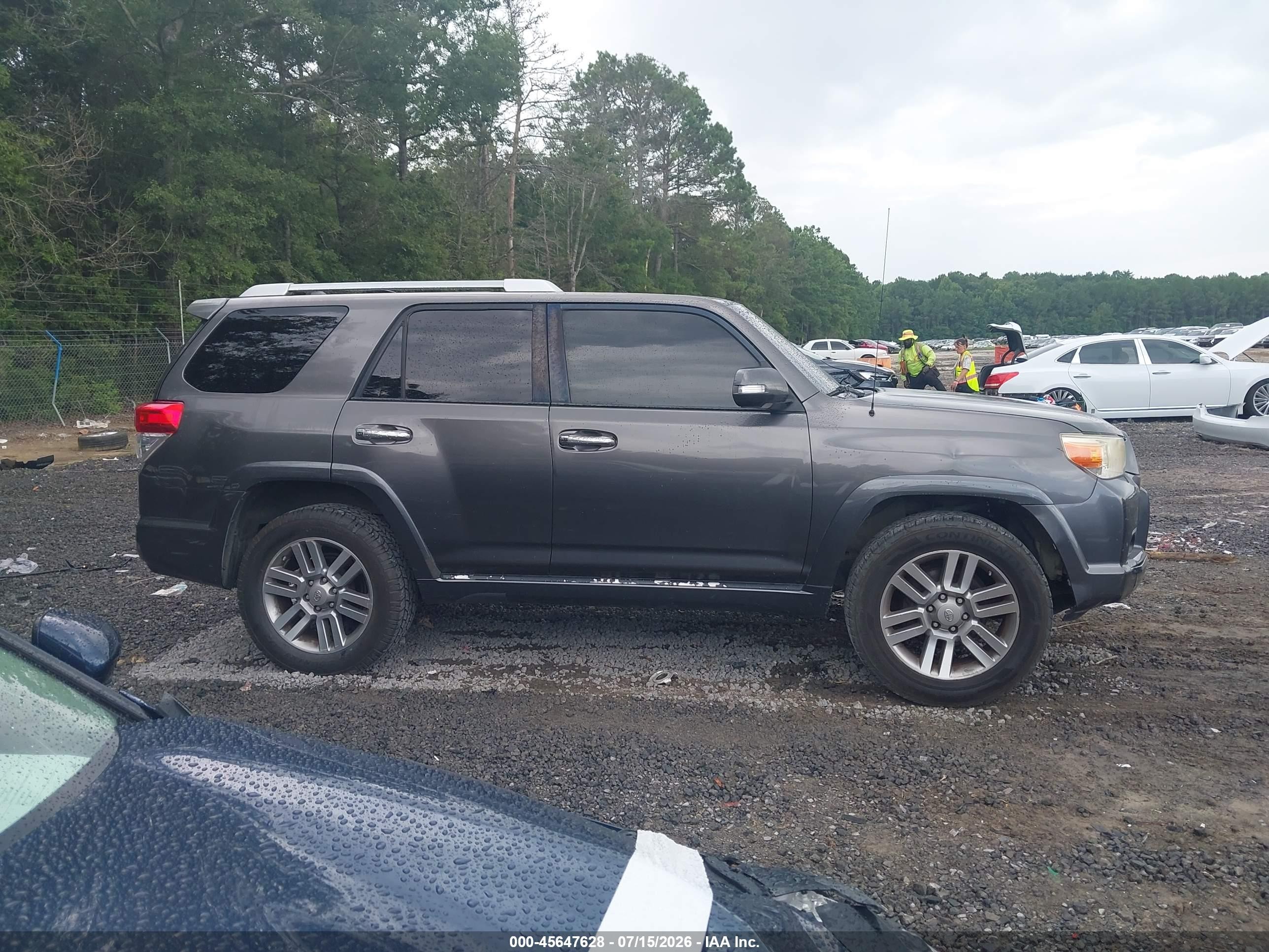 2010 Toyota 4runner Limited V6 Gray vin: JTEBU5JR0A5014777