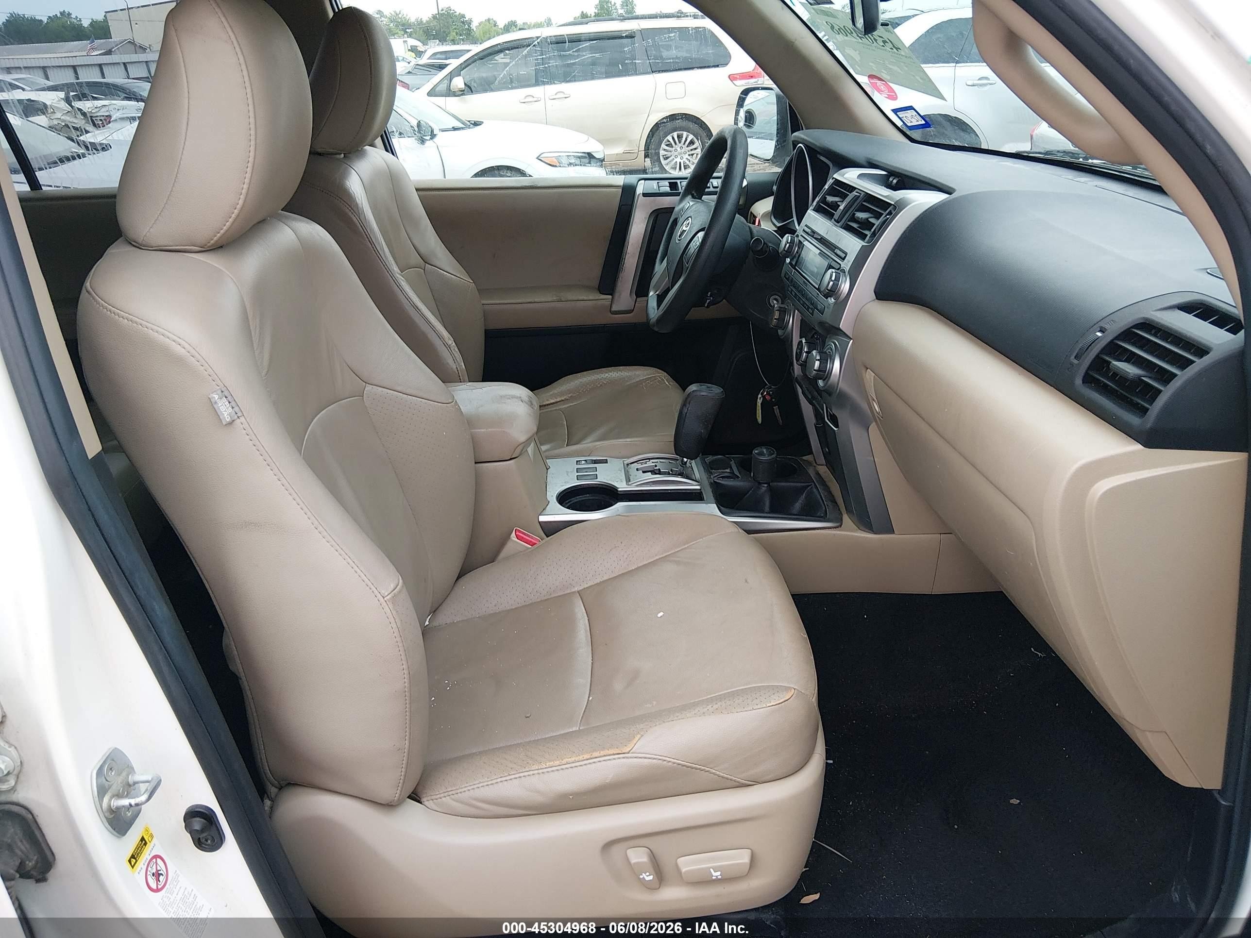 2010 Toyota 4runner Sr5 V6 White vin: JTEBU5JR0A5020532