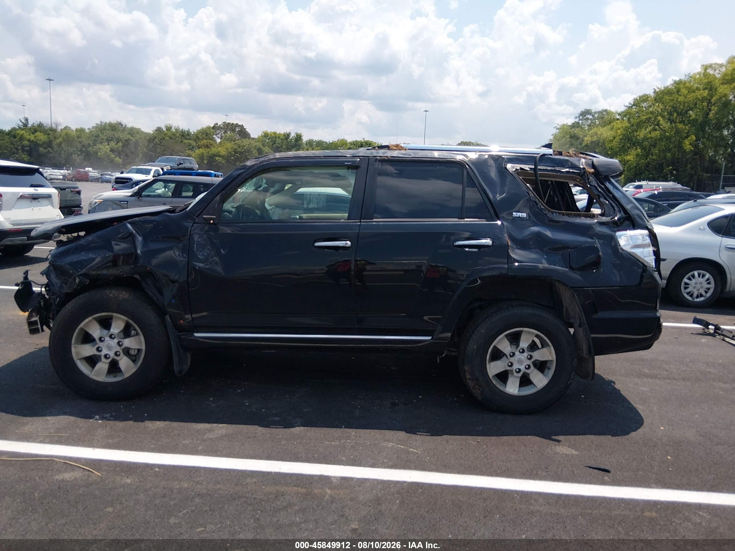 2010 Toyota 4runner Sr5 V6 Black vin: JTEBU5JR0A5021728