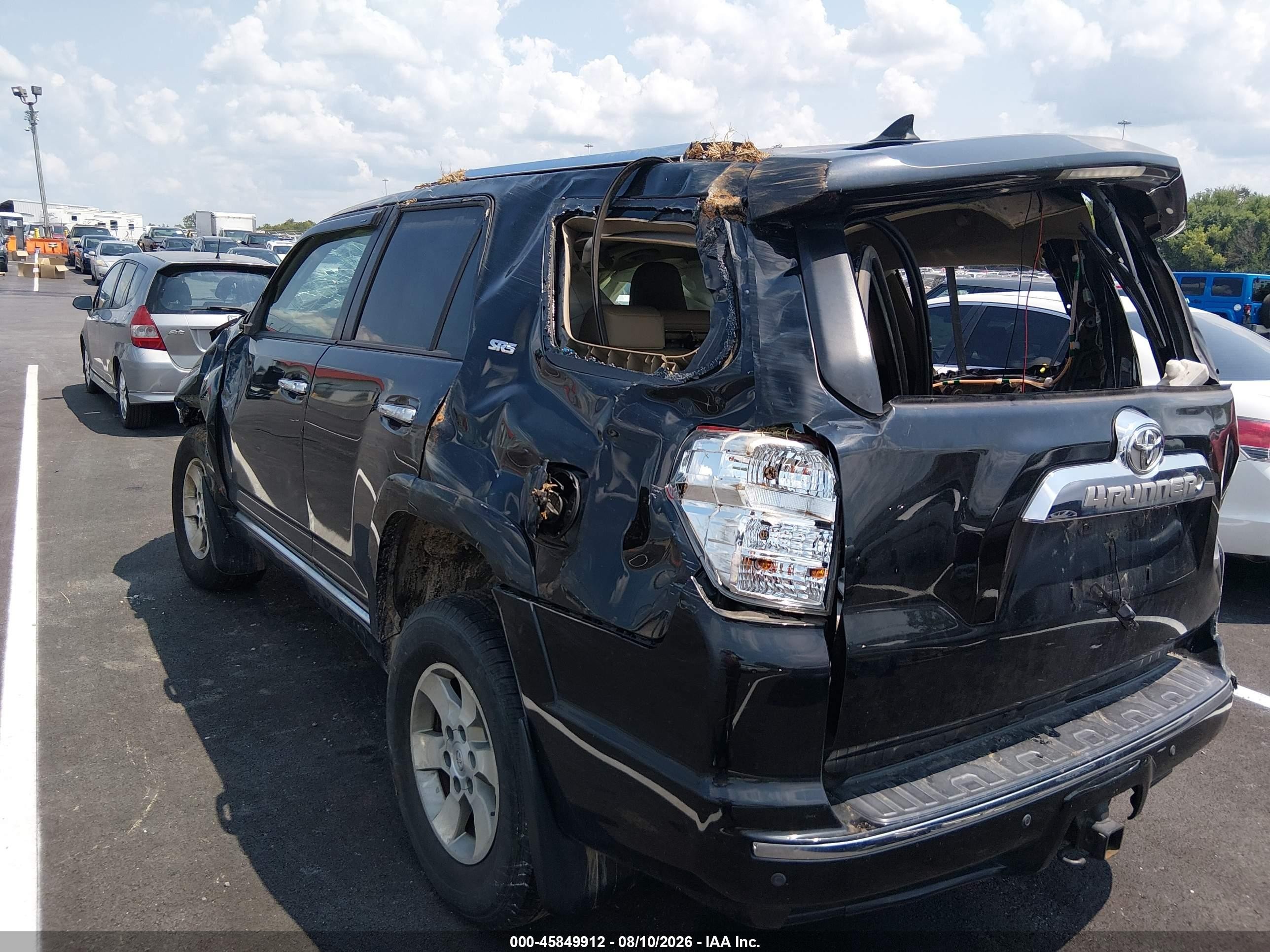 2010 Toyota 4runner Sr5 V6 Black vin: JTEBU5JR0A5021728