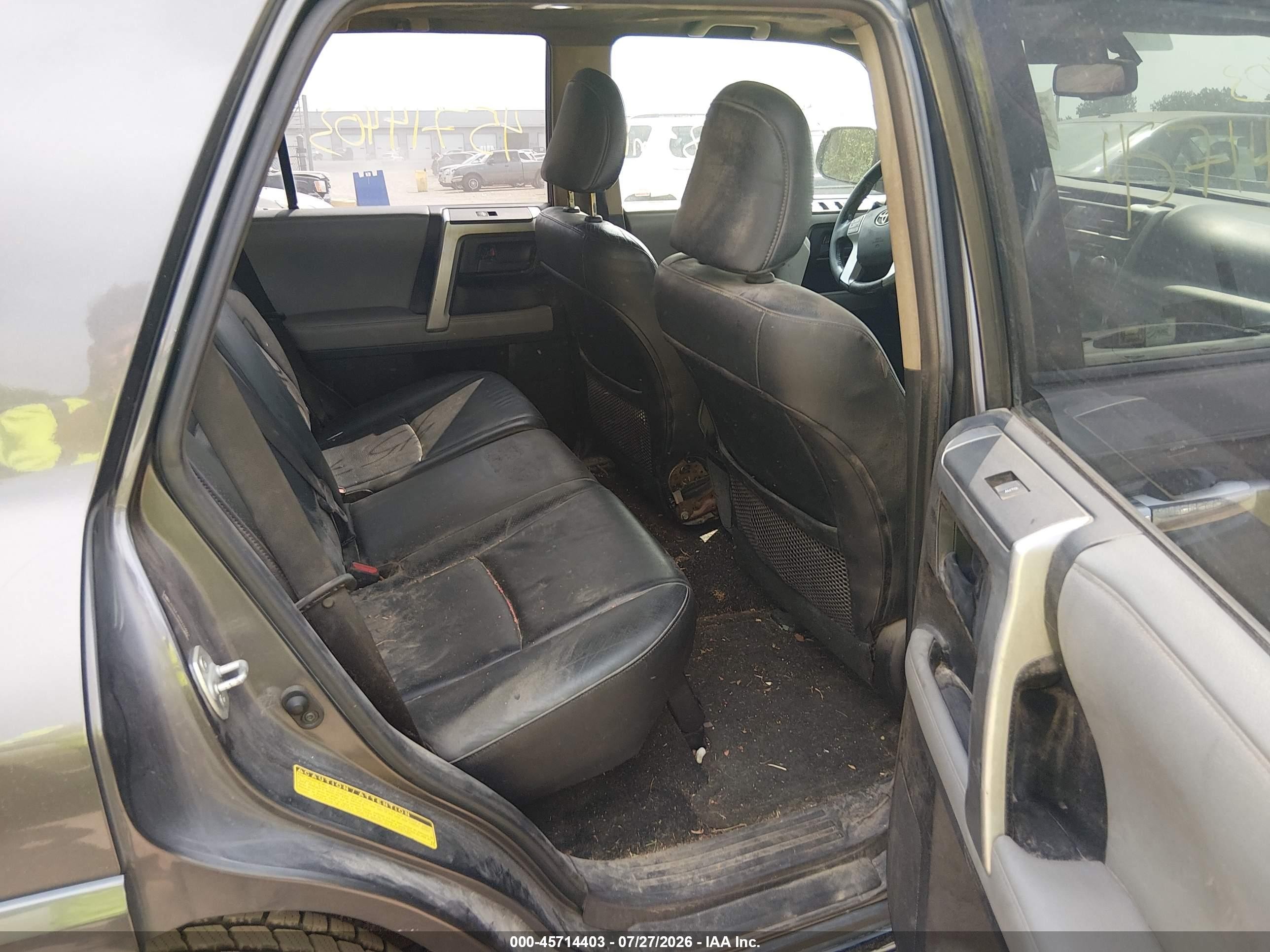 2011 Toyota 4runner Sr5 V6 Gray vin: JTEBU5JR0B5034867