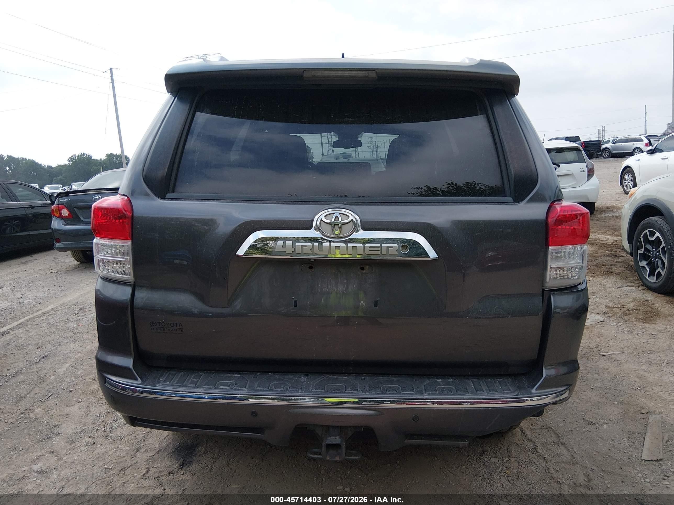 2011 Toyota 4runner Sr5 V6 Gray vin: JTEBU5JR0B5034867