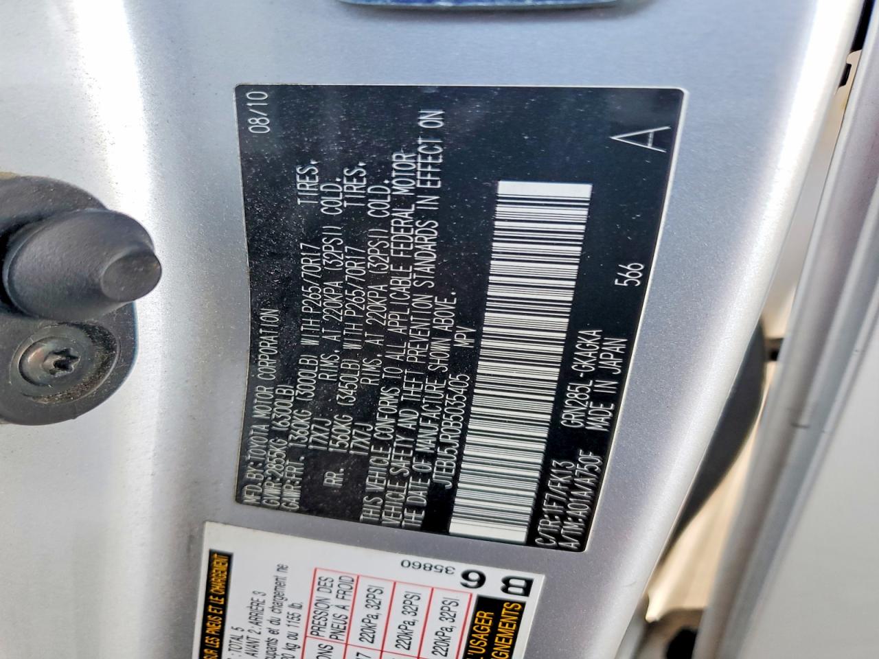 2011 Toyota 4runner Sr5 Silver vin: JTEBU5JR0B5035405