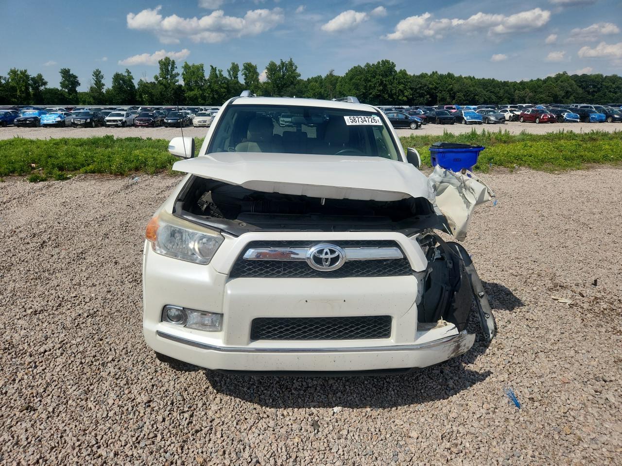 2011 Toyota 4runner Sr5 White vin: JTEBU5JR0B5048915