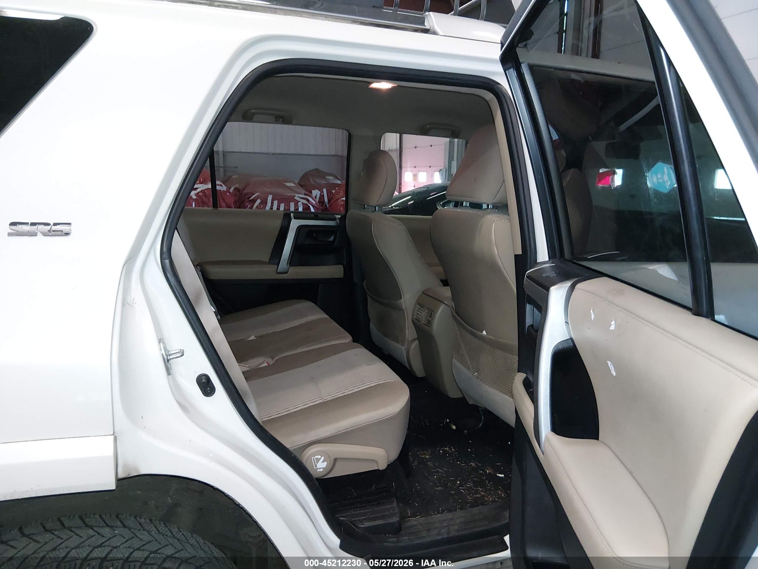 2012 Toyota 4runner Sr5 White vin: JTEBU5JR0C5100965